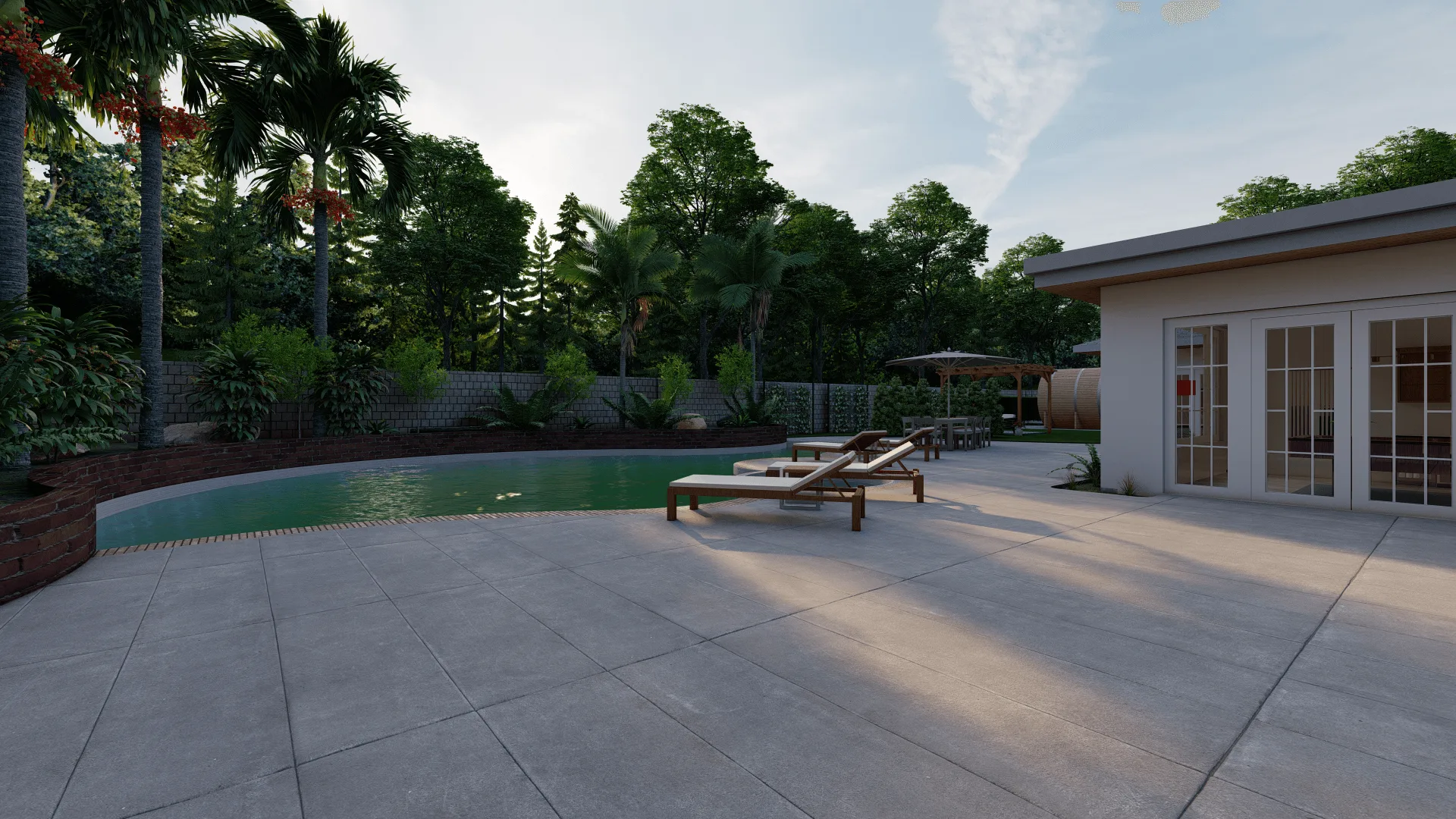 3D-Animation für Immobilien – Villa in Henderson · Ansicht 1