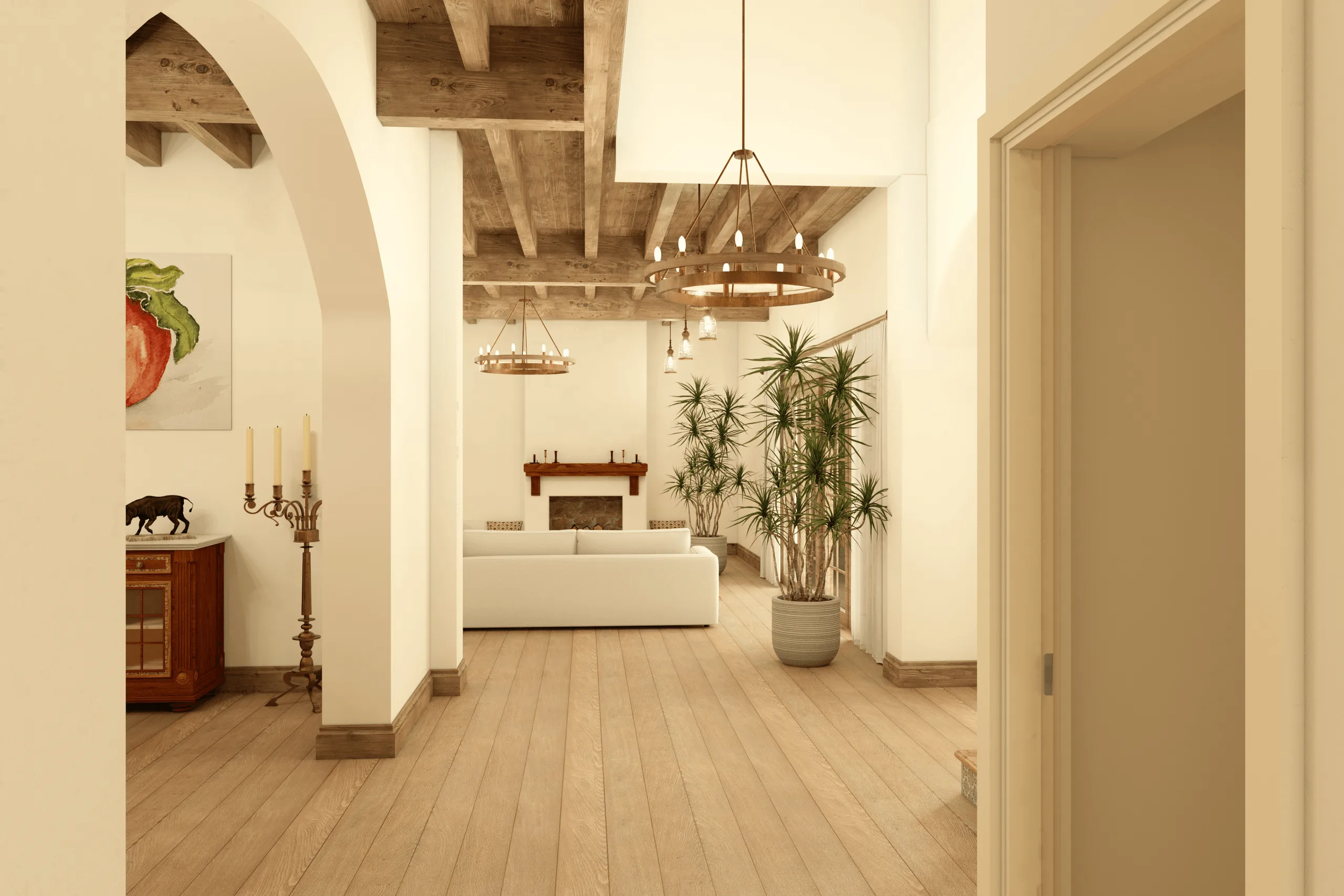 Klassisches Haus im spanisch-kolonialen Stil – Innenraumdesign