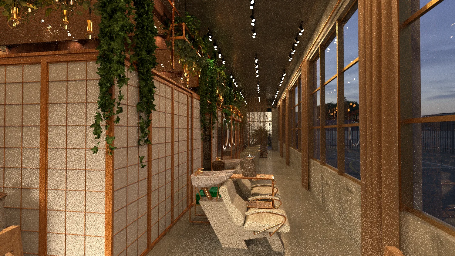 Koreanisches Spa – Innenraumdesign