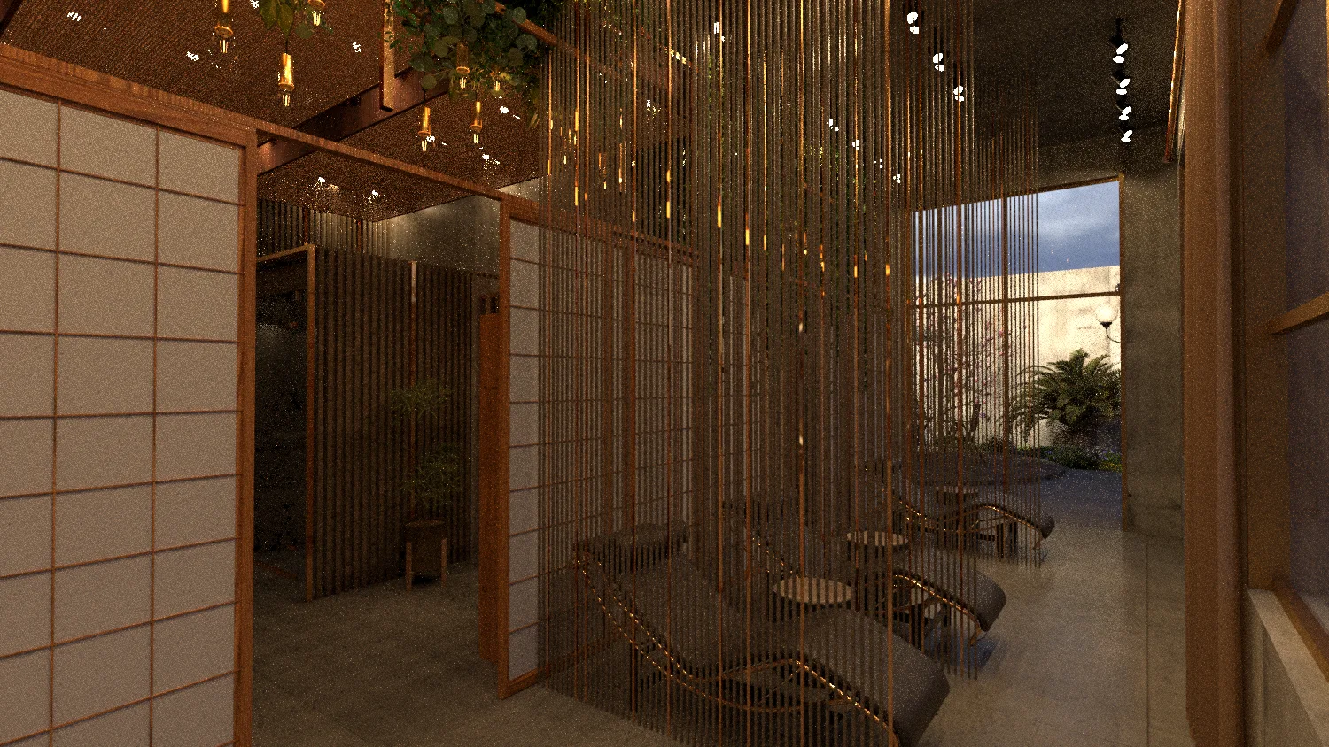 Koreanisches Spa – Innenraumdesign