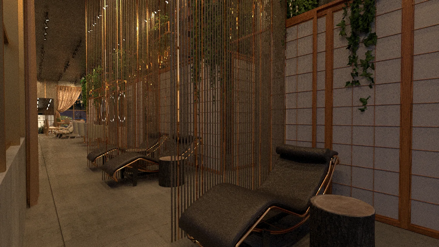 Koreanisches Spa – Innenraumdesign