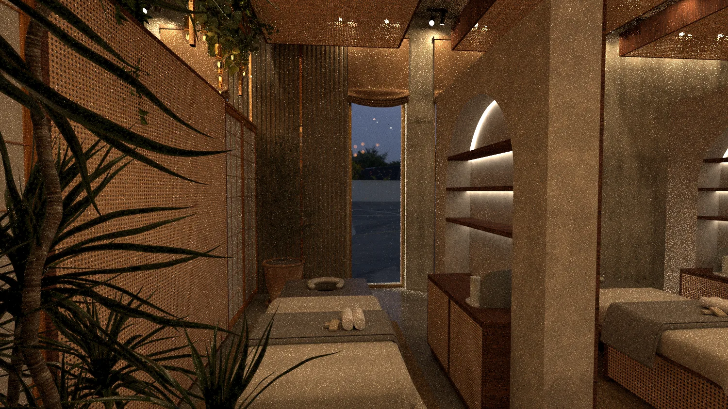 Koreanisches Spa – Innenraumdesign