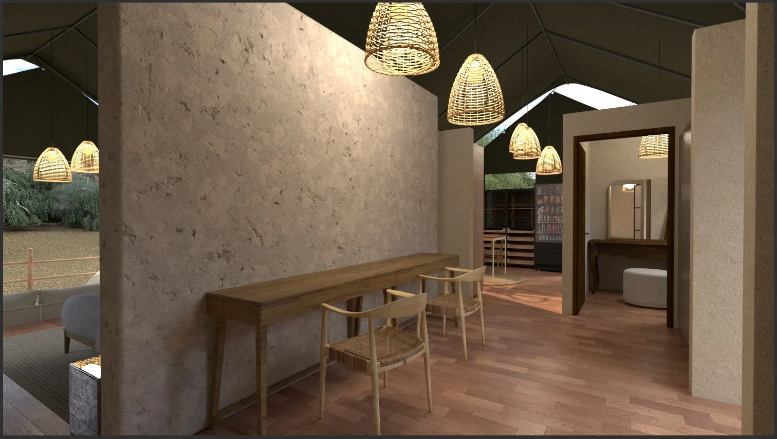 Safari-Zelt-Interieur – Barefoot Luxury Lodge