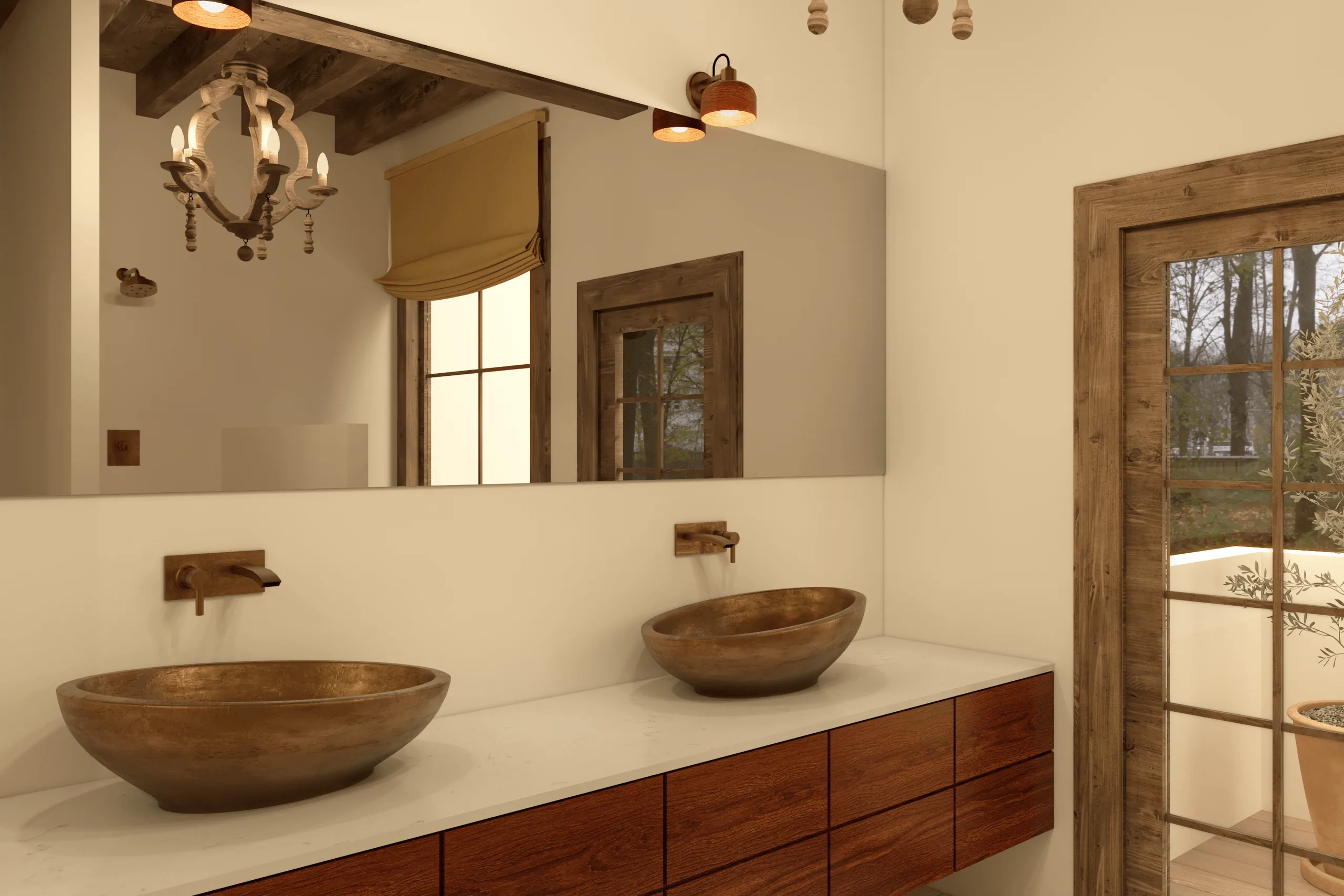 Klassisches Haus im spanisch-kolonialen Stil – Innenraumdesign