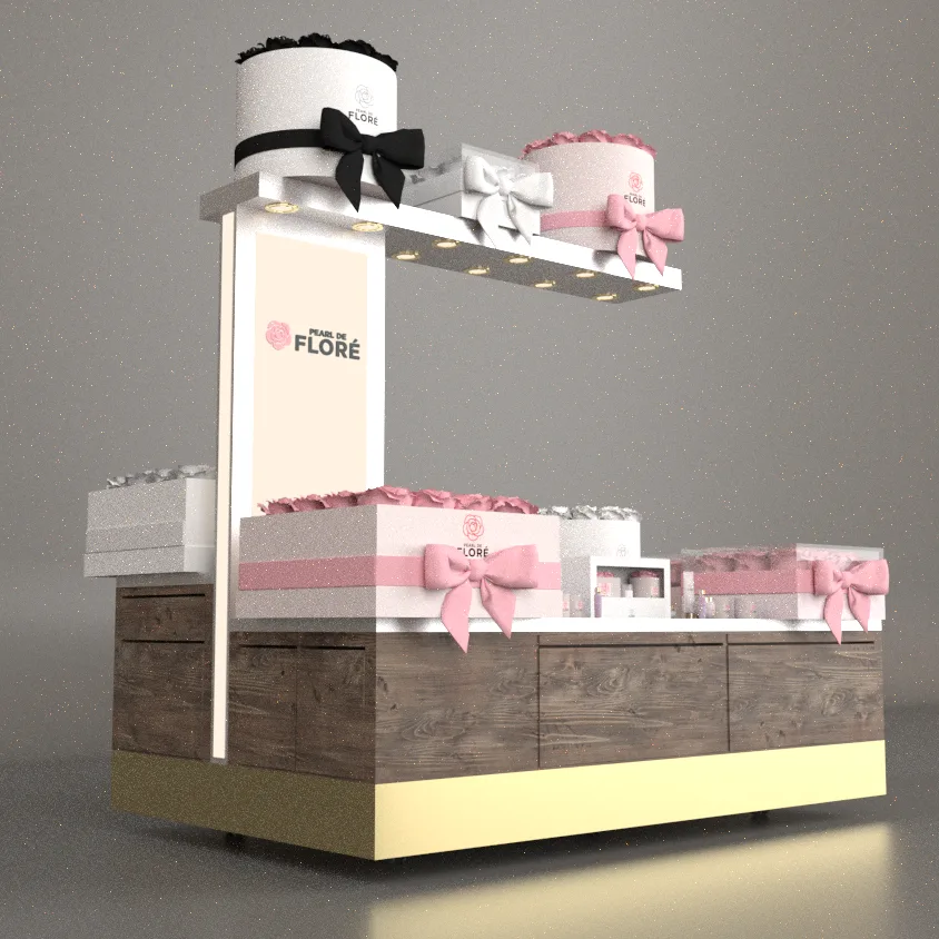 Pearl de Flore – Luxus-Retail-Kiosk-Design · Ansicht 2