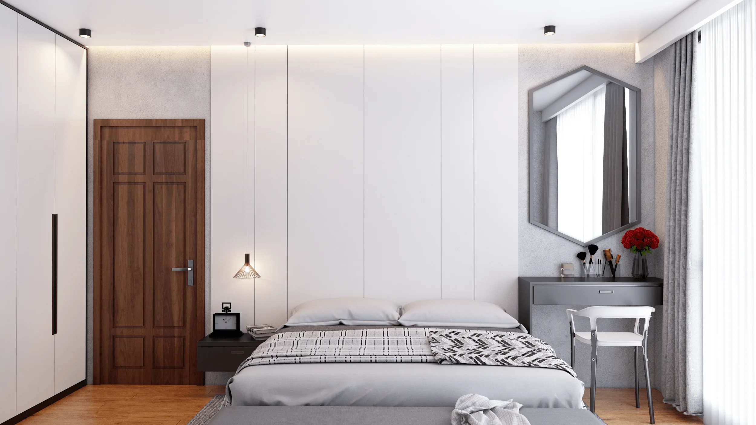 Moderne Apartment-Innenraumvisualisierung · Ansicht 2