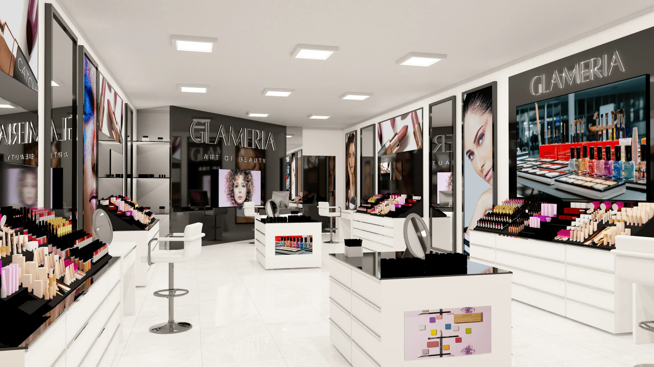 Glameria Studio – Kosmetikgeschäft im Einkaufszentrum · Ansicht 1