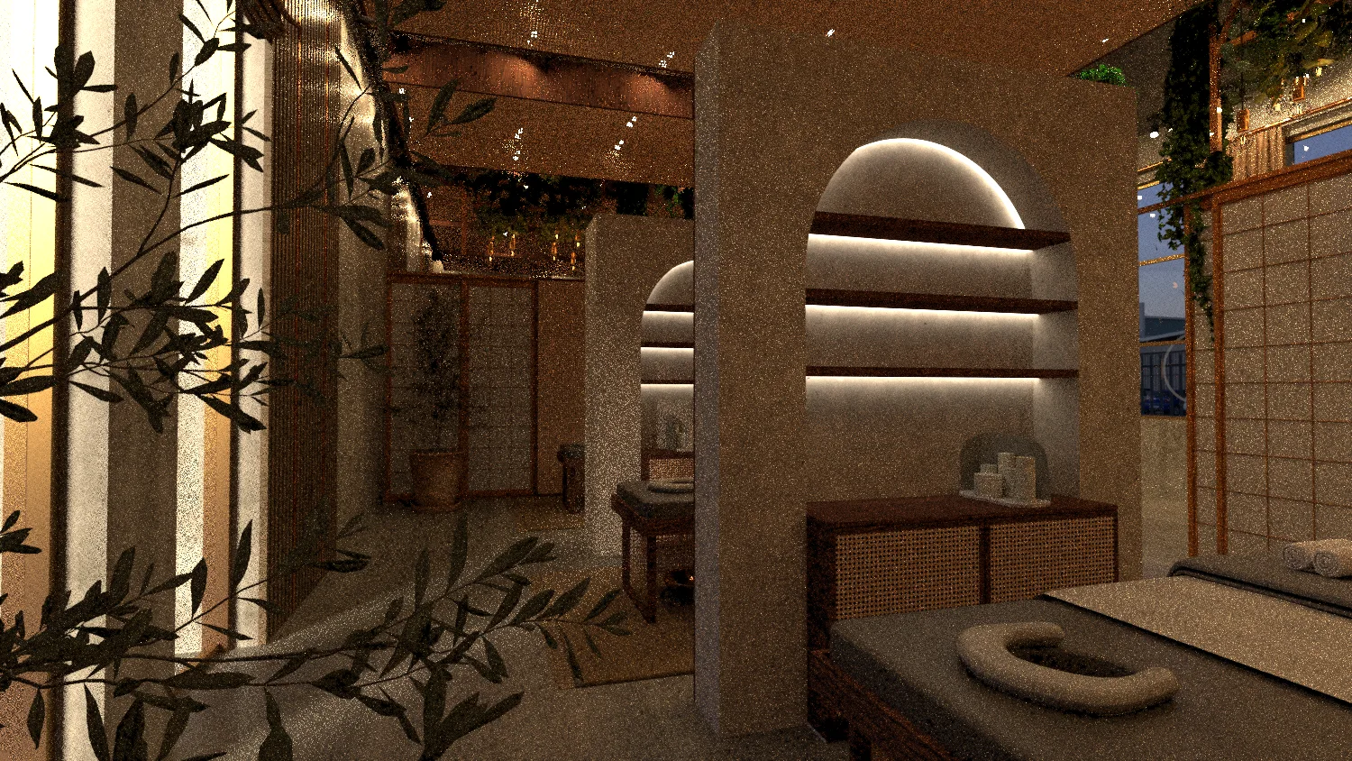 Koreanisches Spa – Innenraumdesign