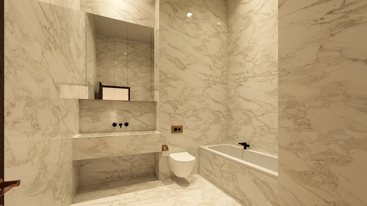 3D-Architektur-Walkthrough – sechsgeschossiges Reihenhaus · Ansicht 5