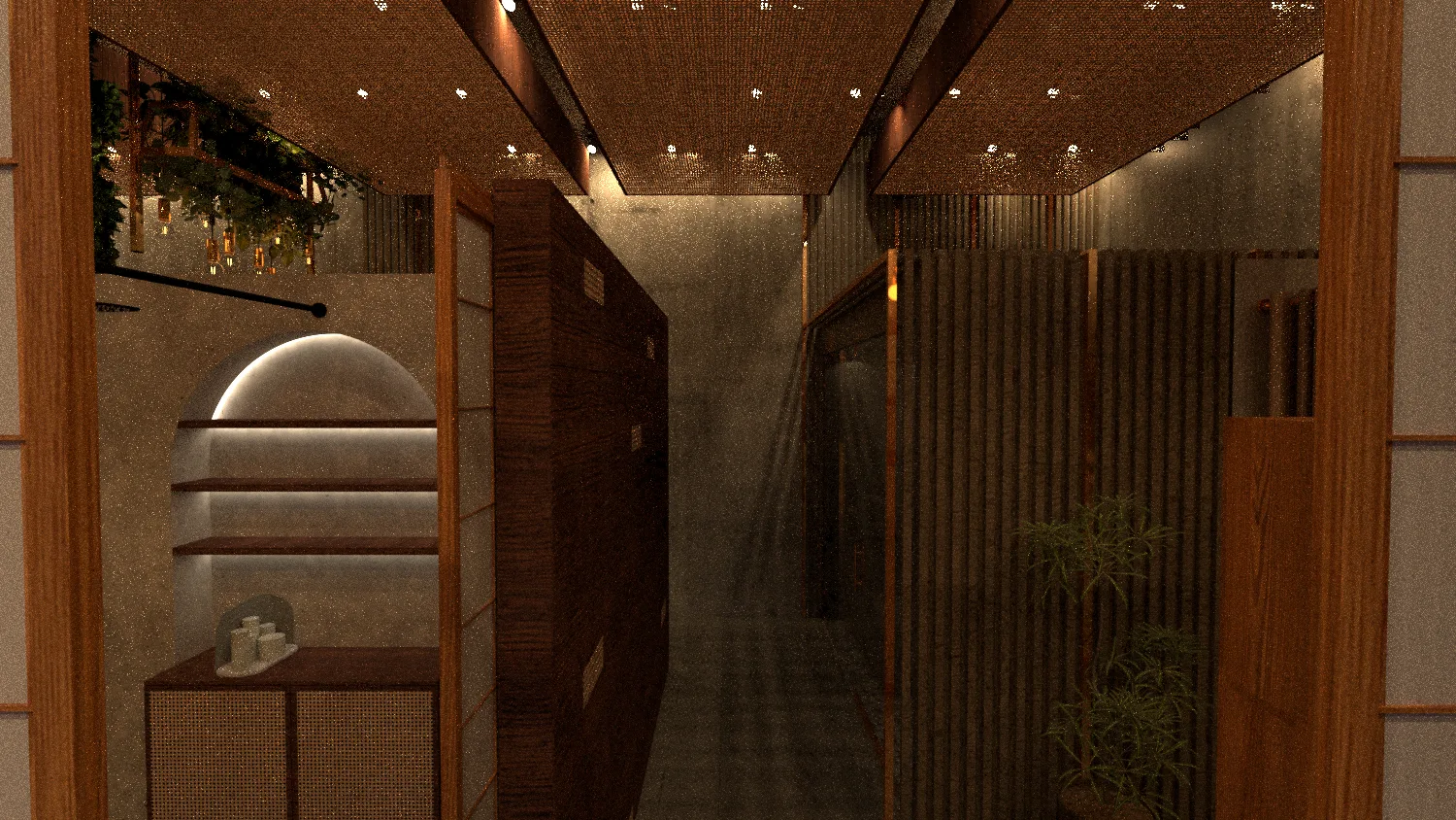 Koreanisches Spa – Innenraumdesign