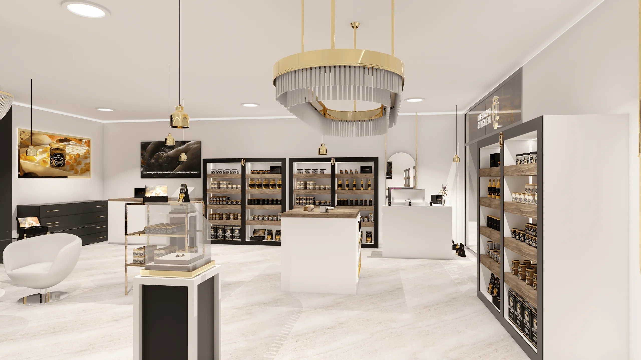 Epicurean Delights – Boutique-Store-Design · Ansicht 2