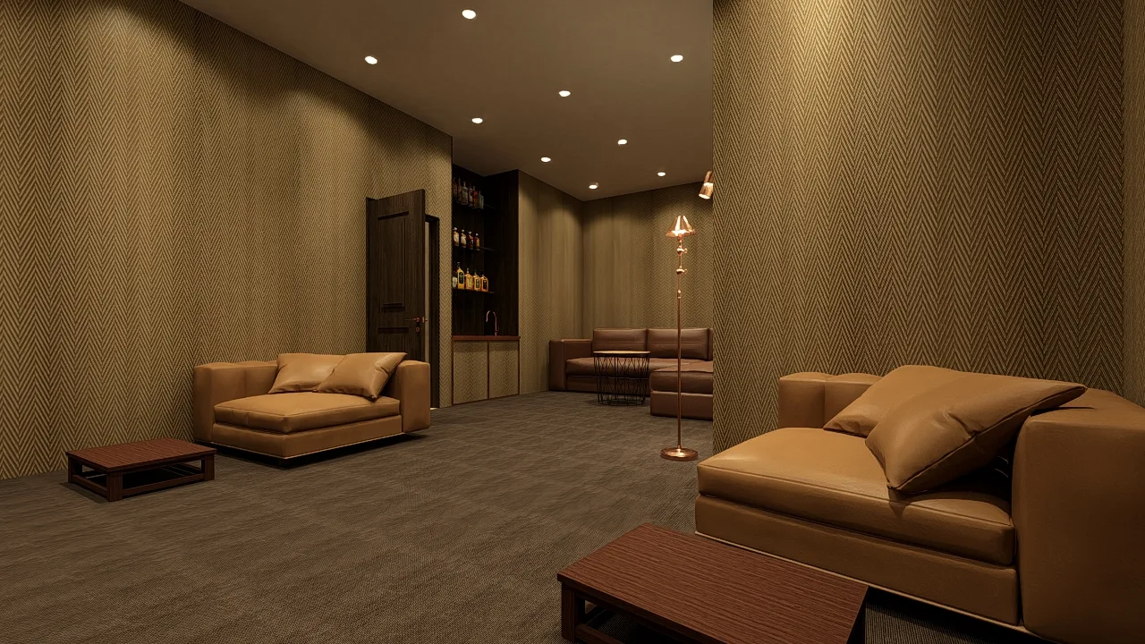 3D-Architektur-Walkthrough – sechsgeschossiges Reihenhaus