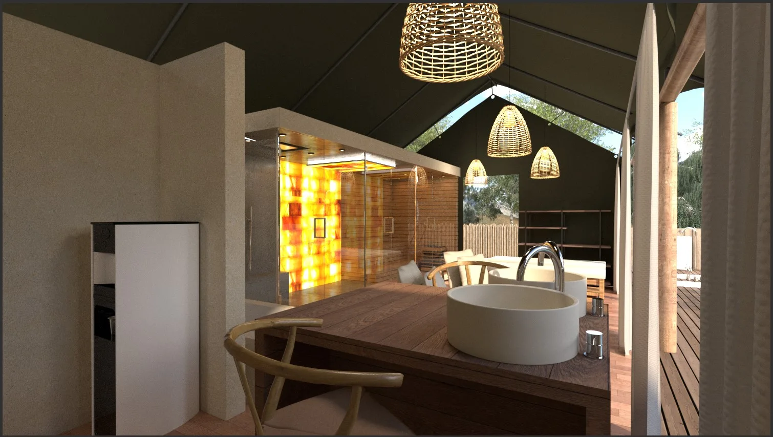 Safari-Zelt-Interieur – Barefoot Luxury Lodge