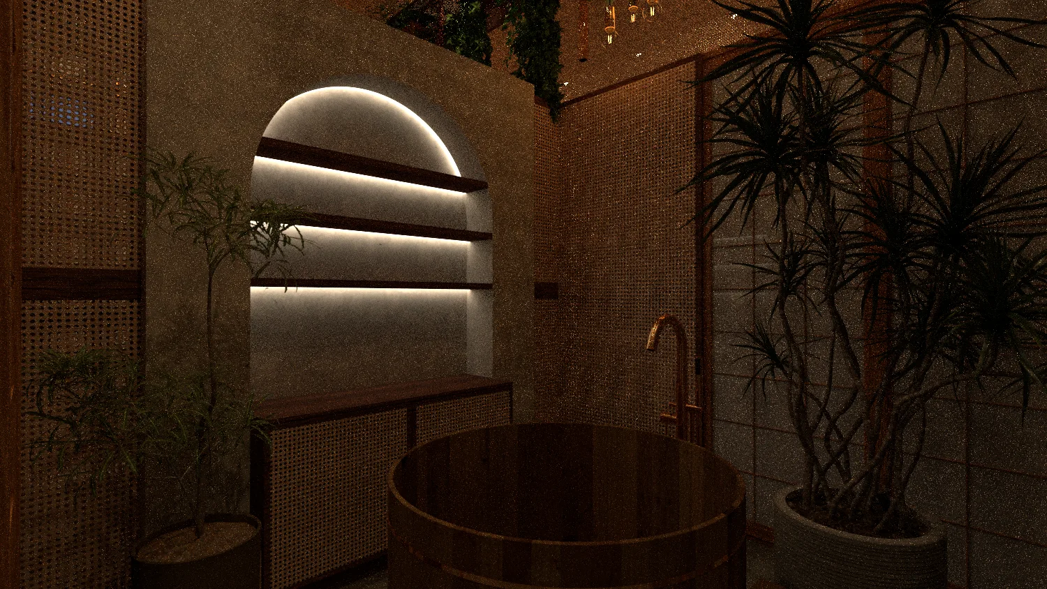 Koreanisches Spa – Innenraumdesign