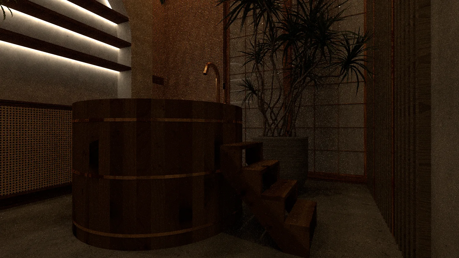 Koreanisches Spa – Innenraumdesign