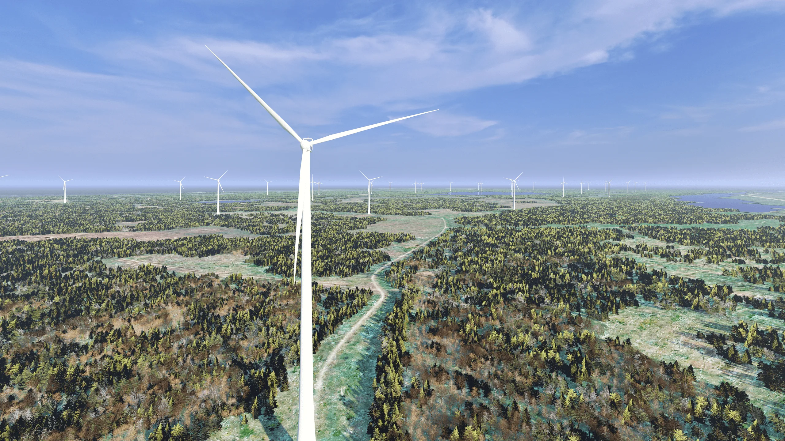 Windturbinen-Visualisierung – Exteriordesign · Ansicht 2