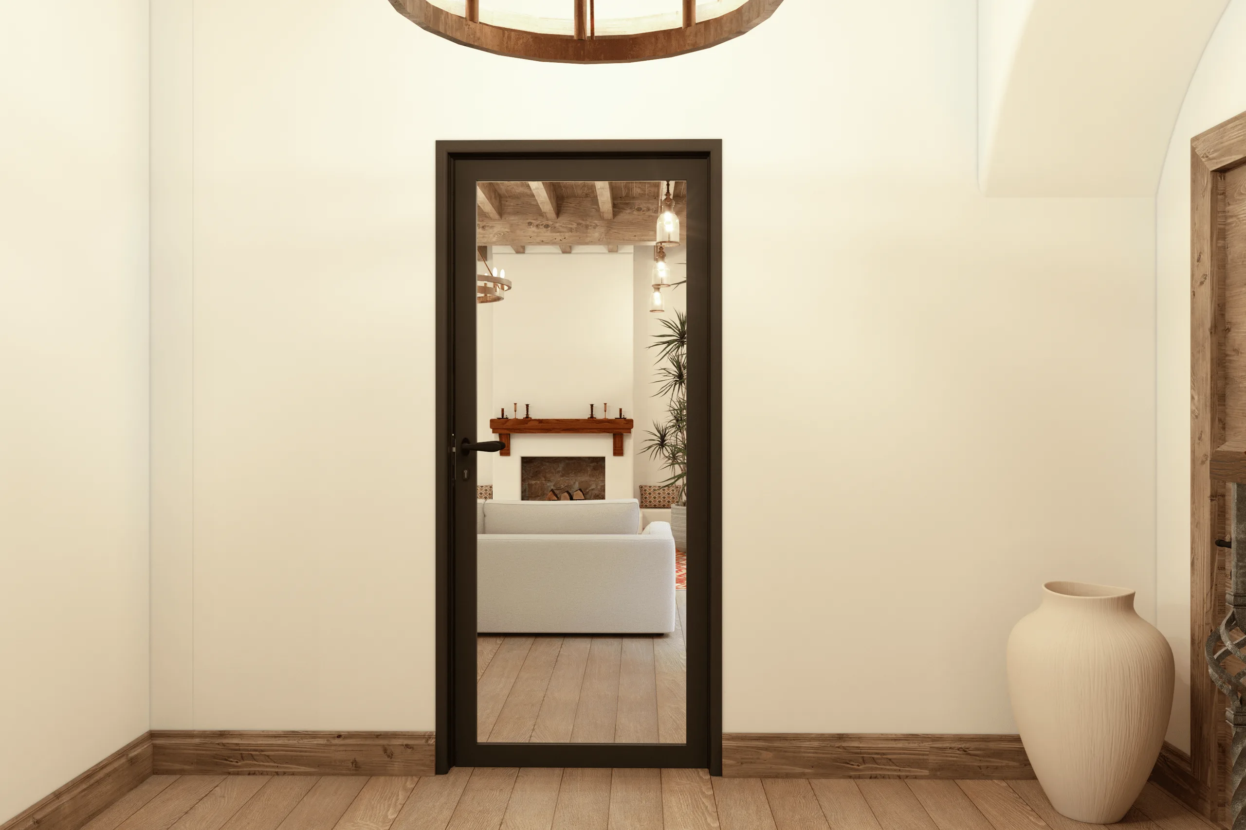 Aluminum Glass Door Visualization · View 4
