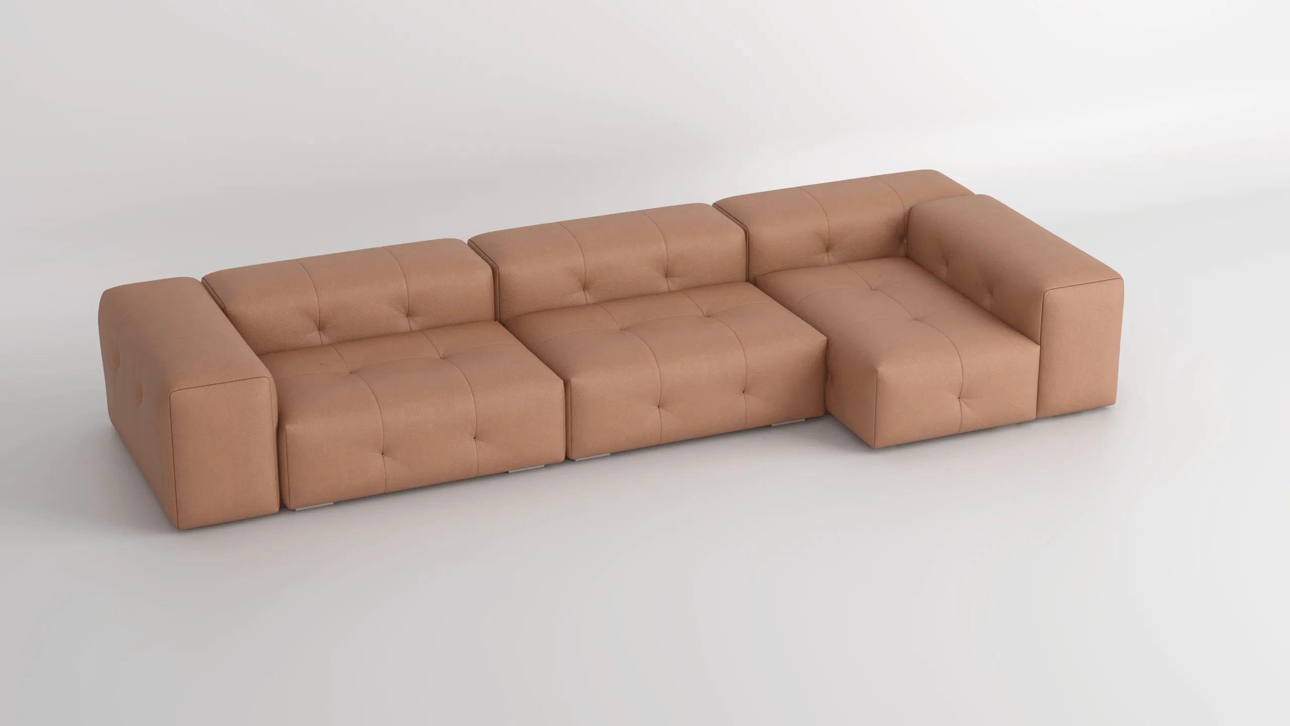 Modulares Sofa – Visualisierung von Stoff- und Materialvarianten · Ansicht 2