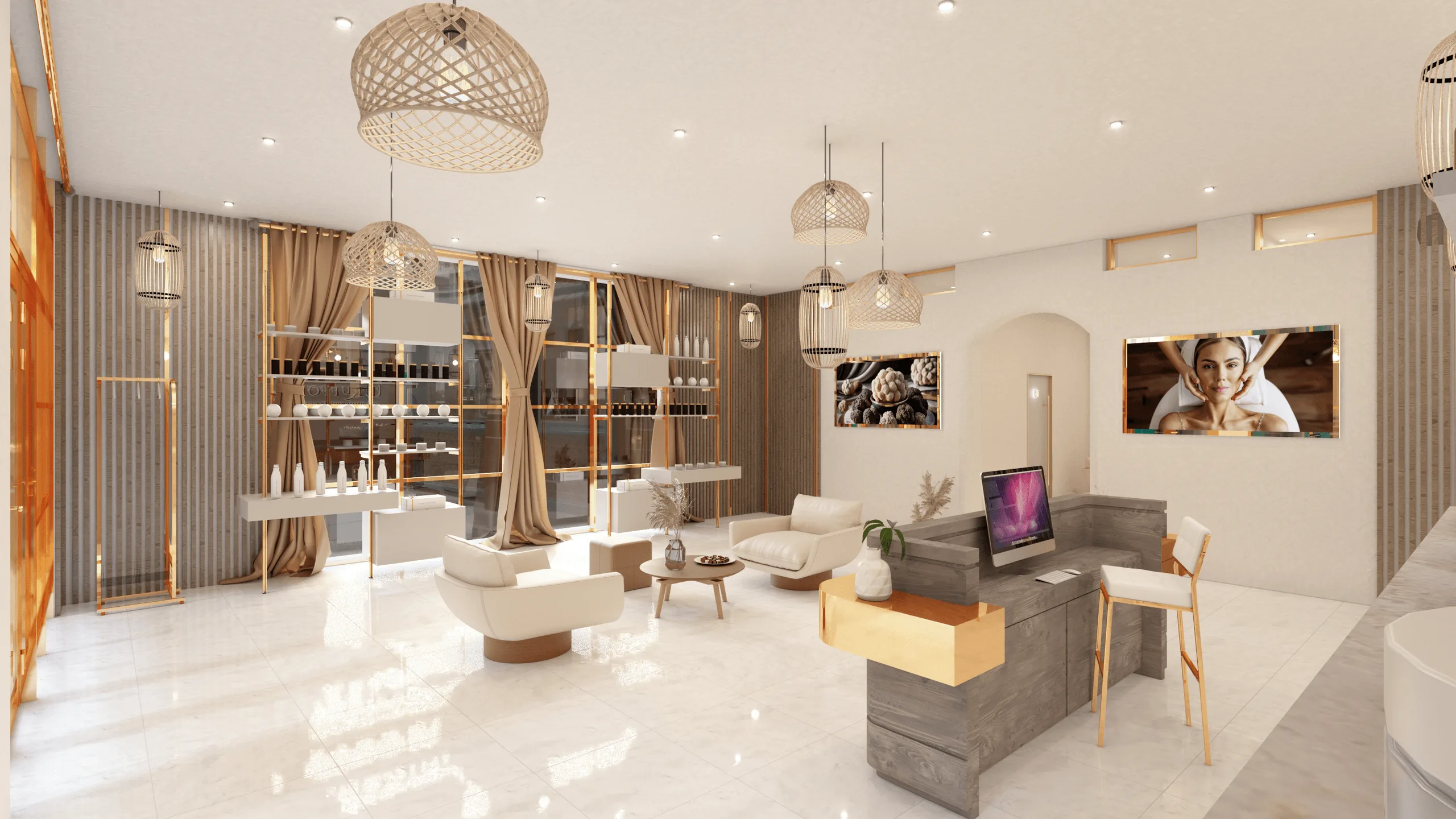 Truffoire Spa & Skincare – Innenraumdesign · Ansicht 2