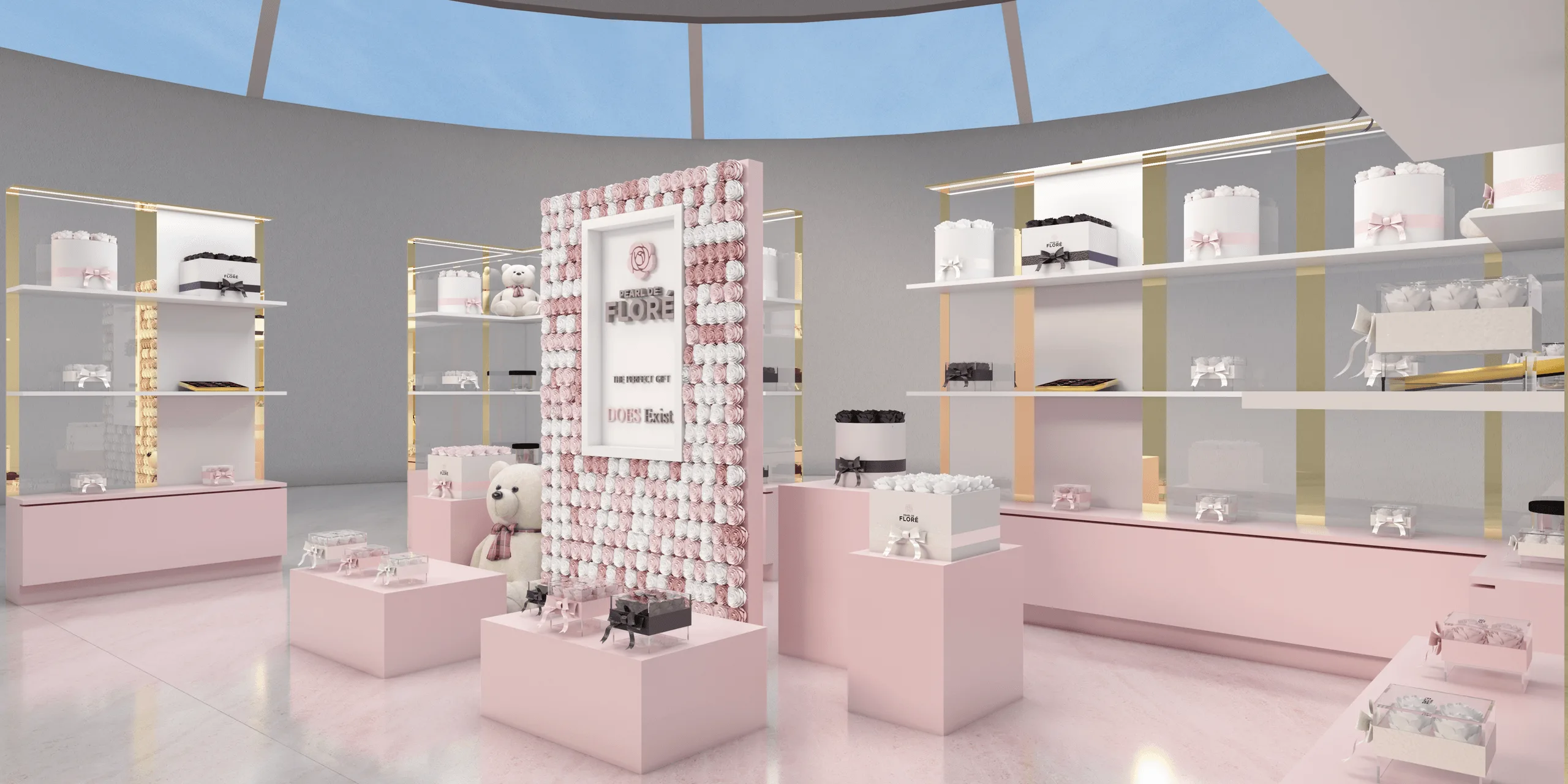 Pearl de Floré – Messestand-Design · Ansicht 2