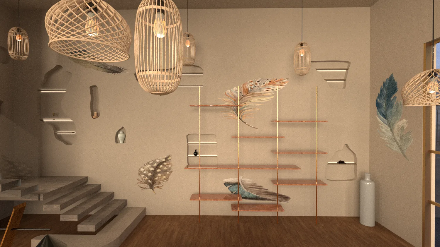 Koreanisches Spa – Innenraumdesign · Ansicht 2