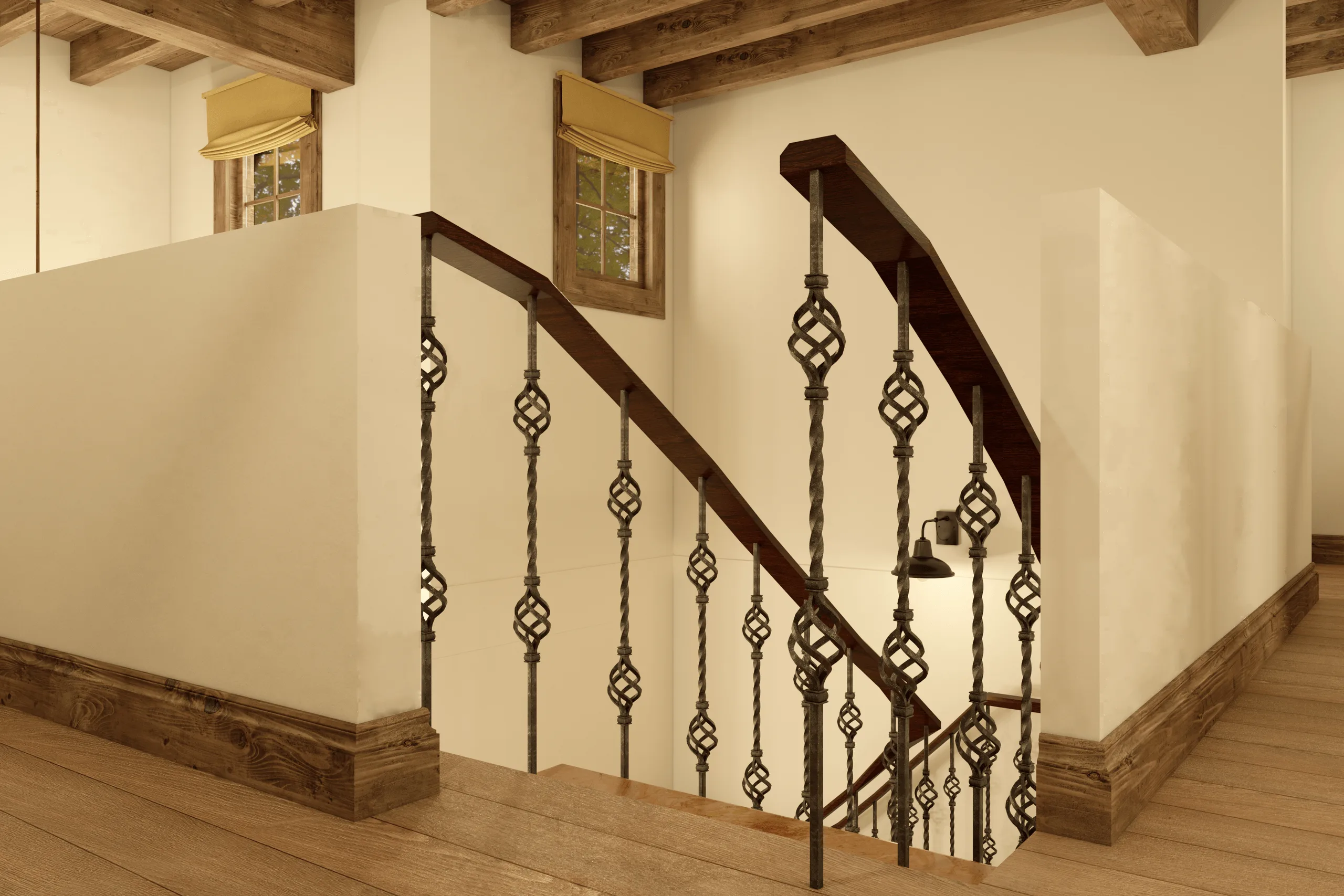 Klassisches Haus im spanisch-kolonialen Stil – Innenraumdesign