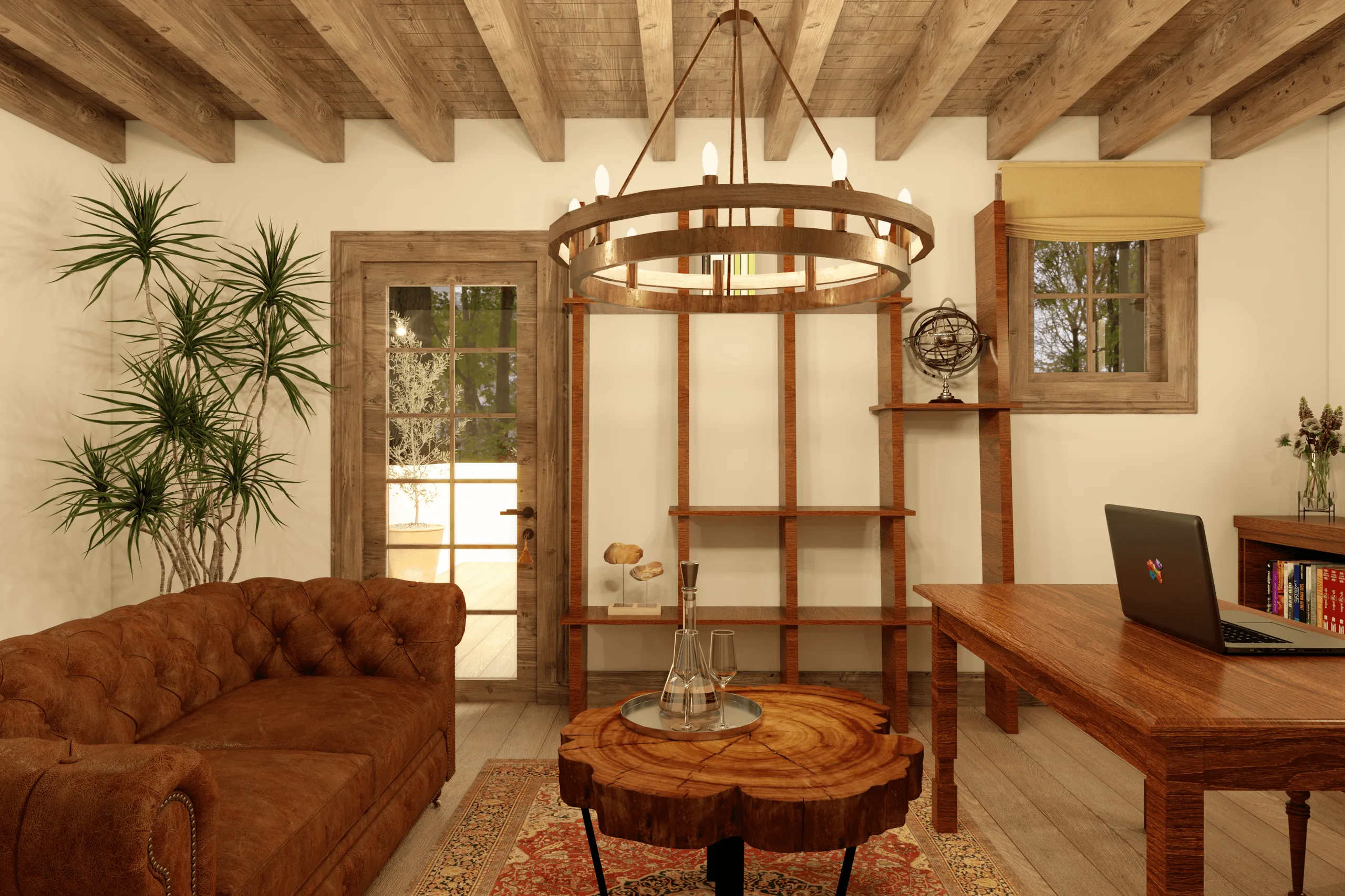 Klassisches Haus im spanisch-kolonialen Stil – Innenraumdesign