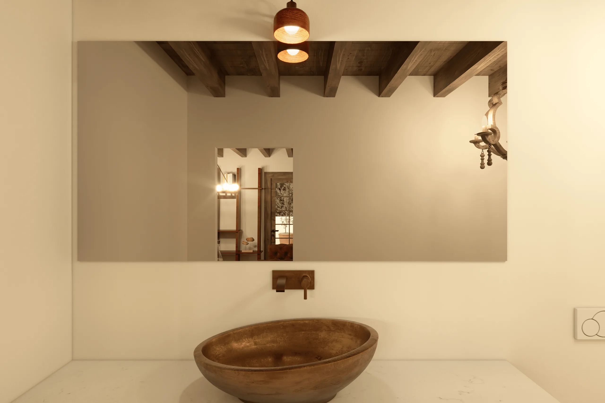 Klassisches Haus im spanisch-kolonialen Stil – Innenraumdesign