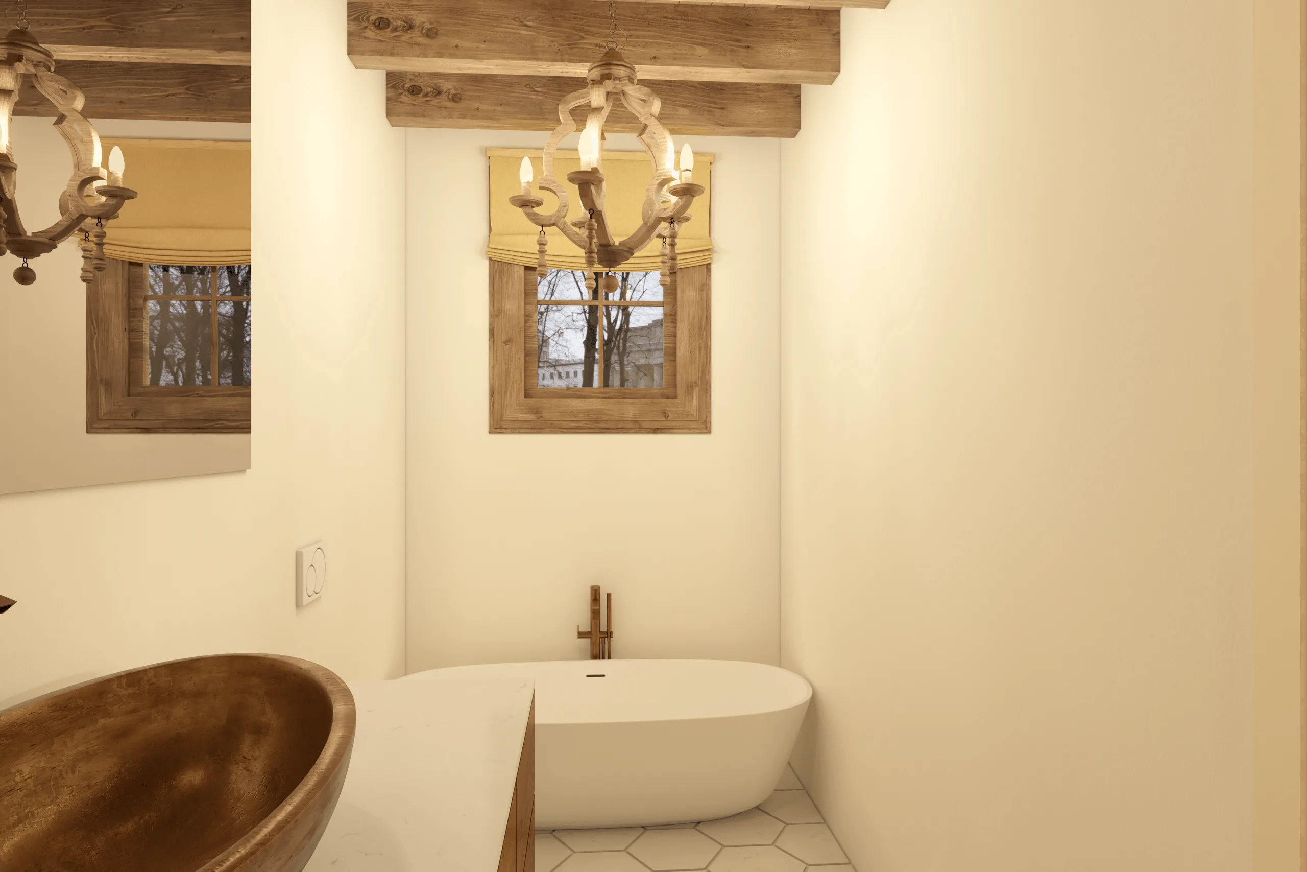Klassisches Haus im spanisch-kolonialen Stil – Innenraumdesign