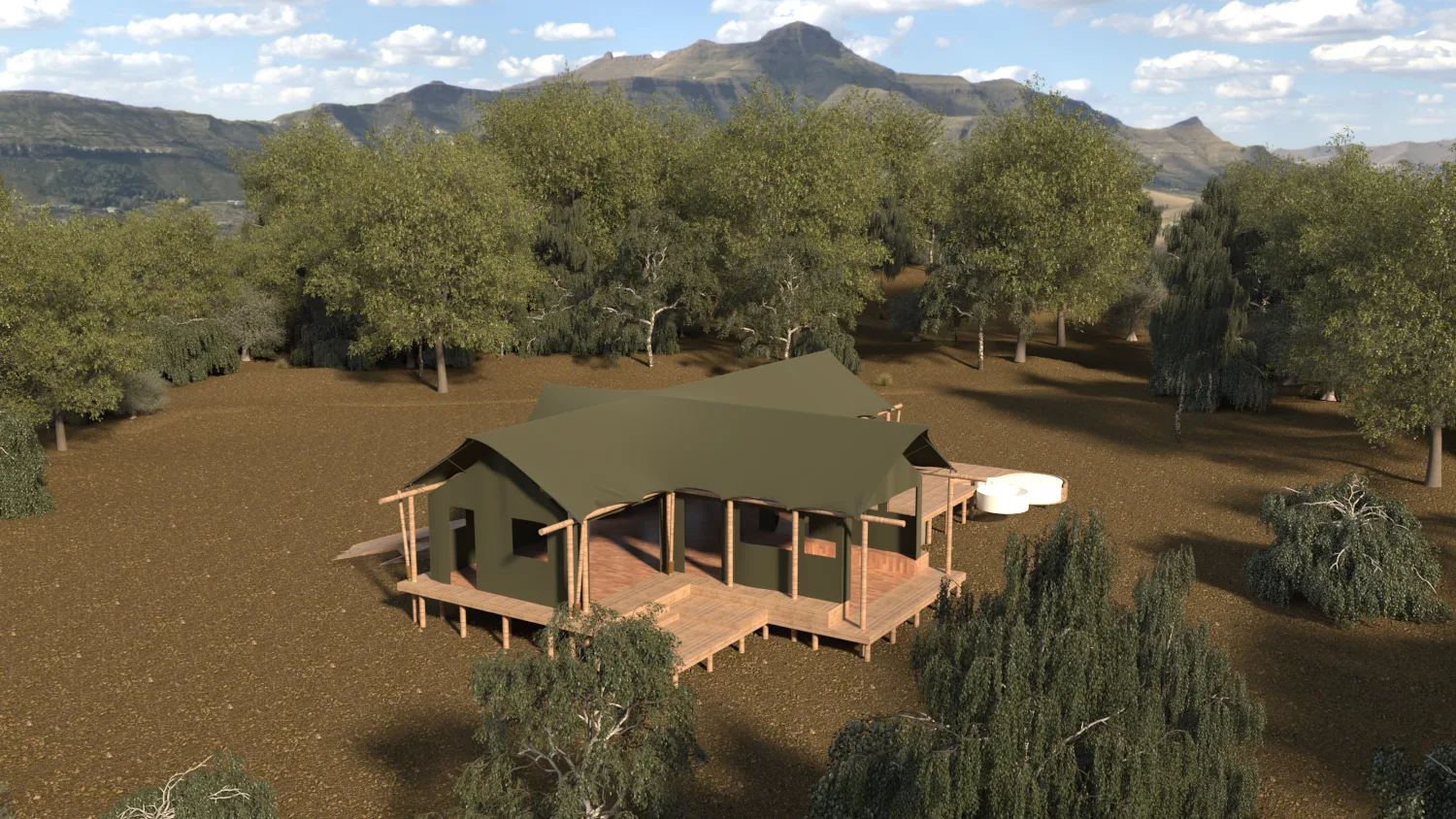 Safari-Zelt-Interieur – Barefoot Luxury Lodge