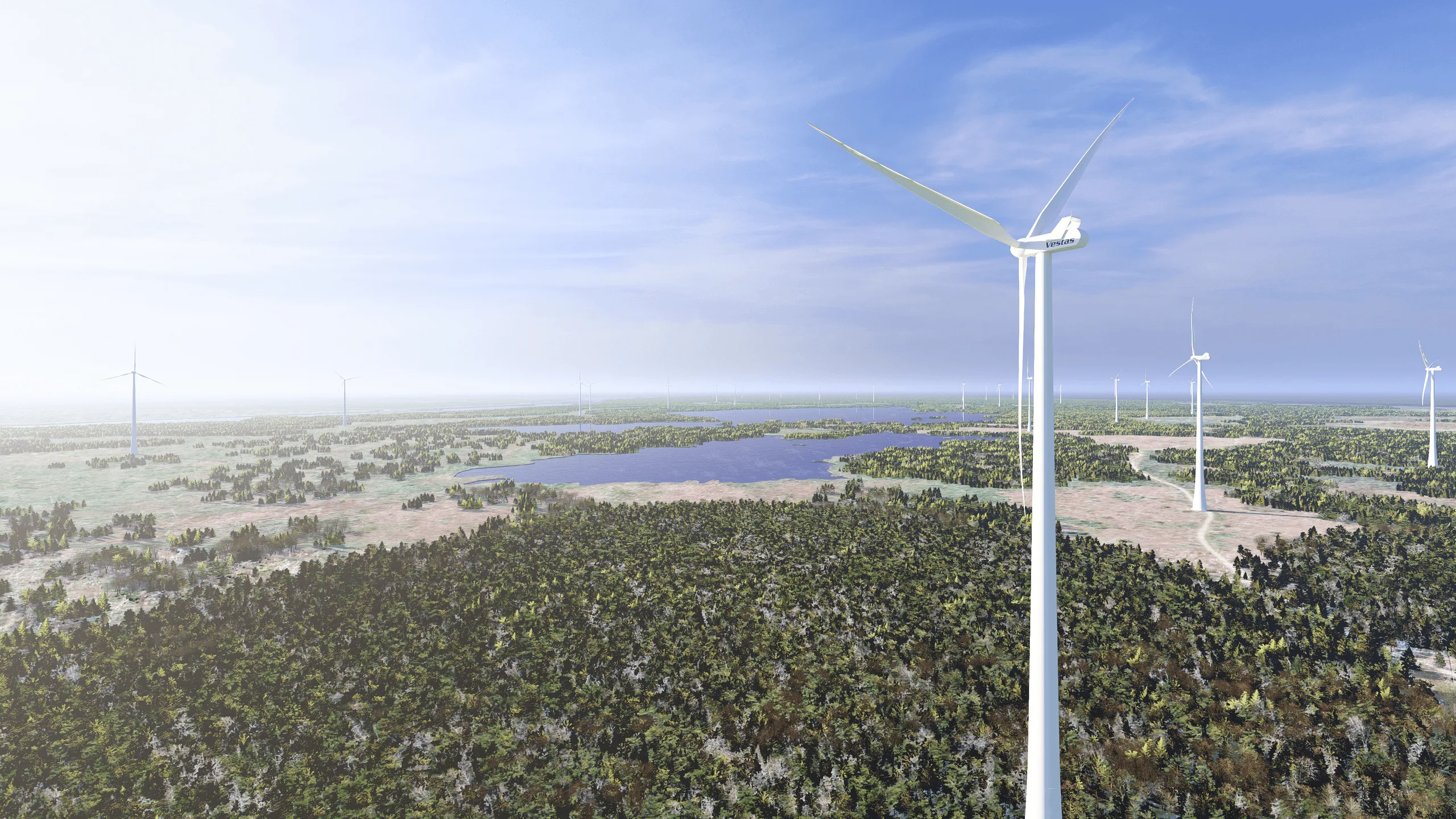 Windturbinen-Visualisierung – Exteriordesign · Ansicht 3