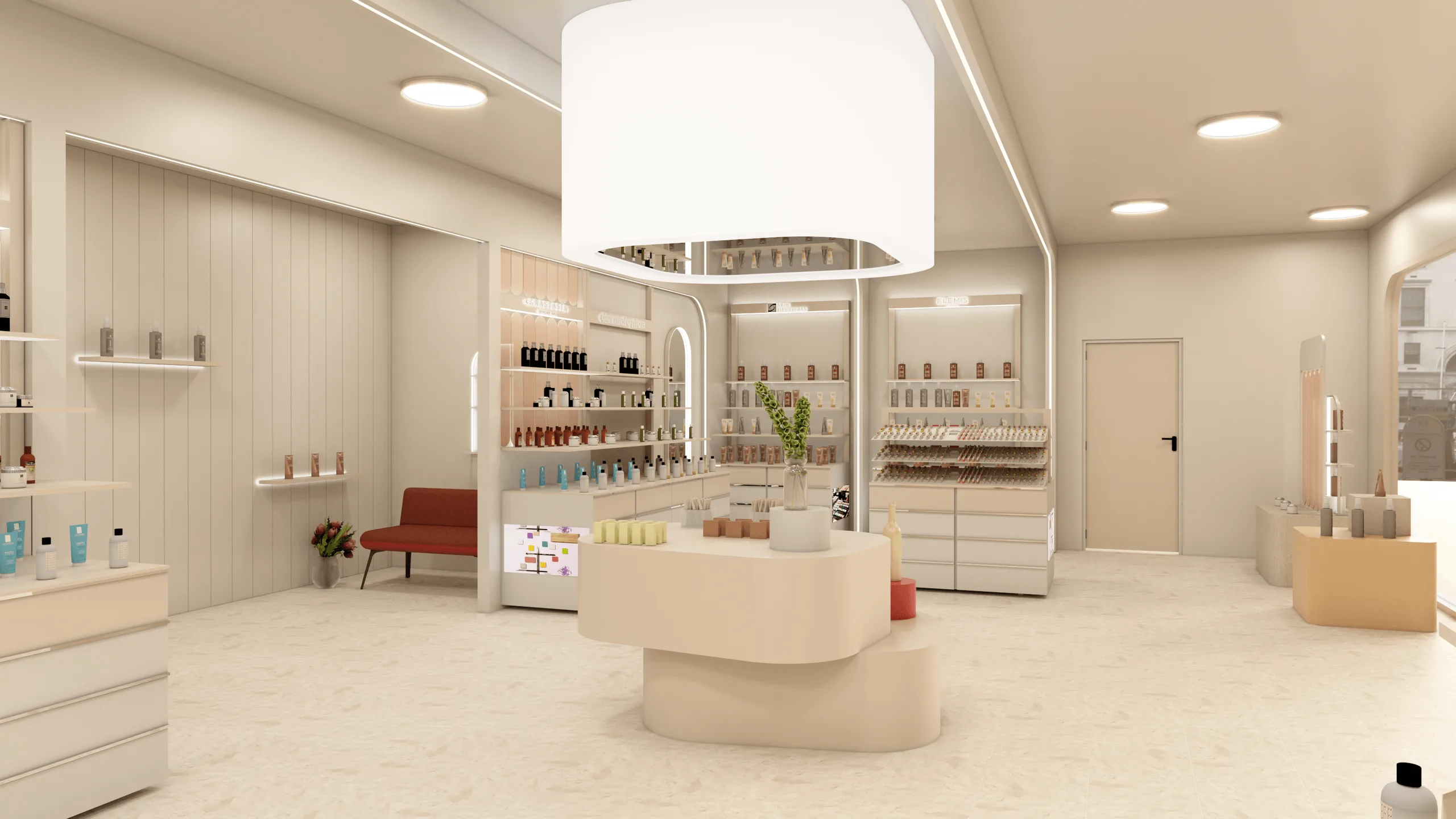 Glameria Store – Innenraumdesign · Ansicht 3