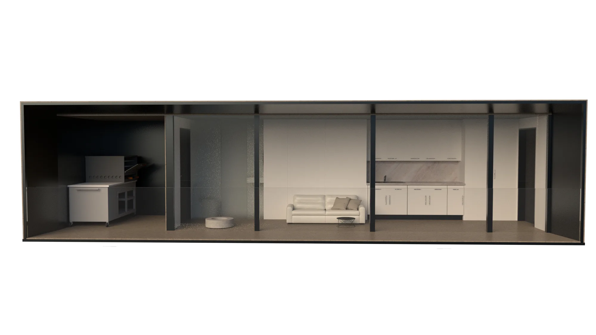 Modulare Containerhäuser – Vorentwürfe · Ansicht 4
