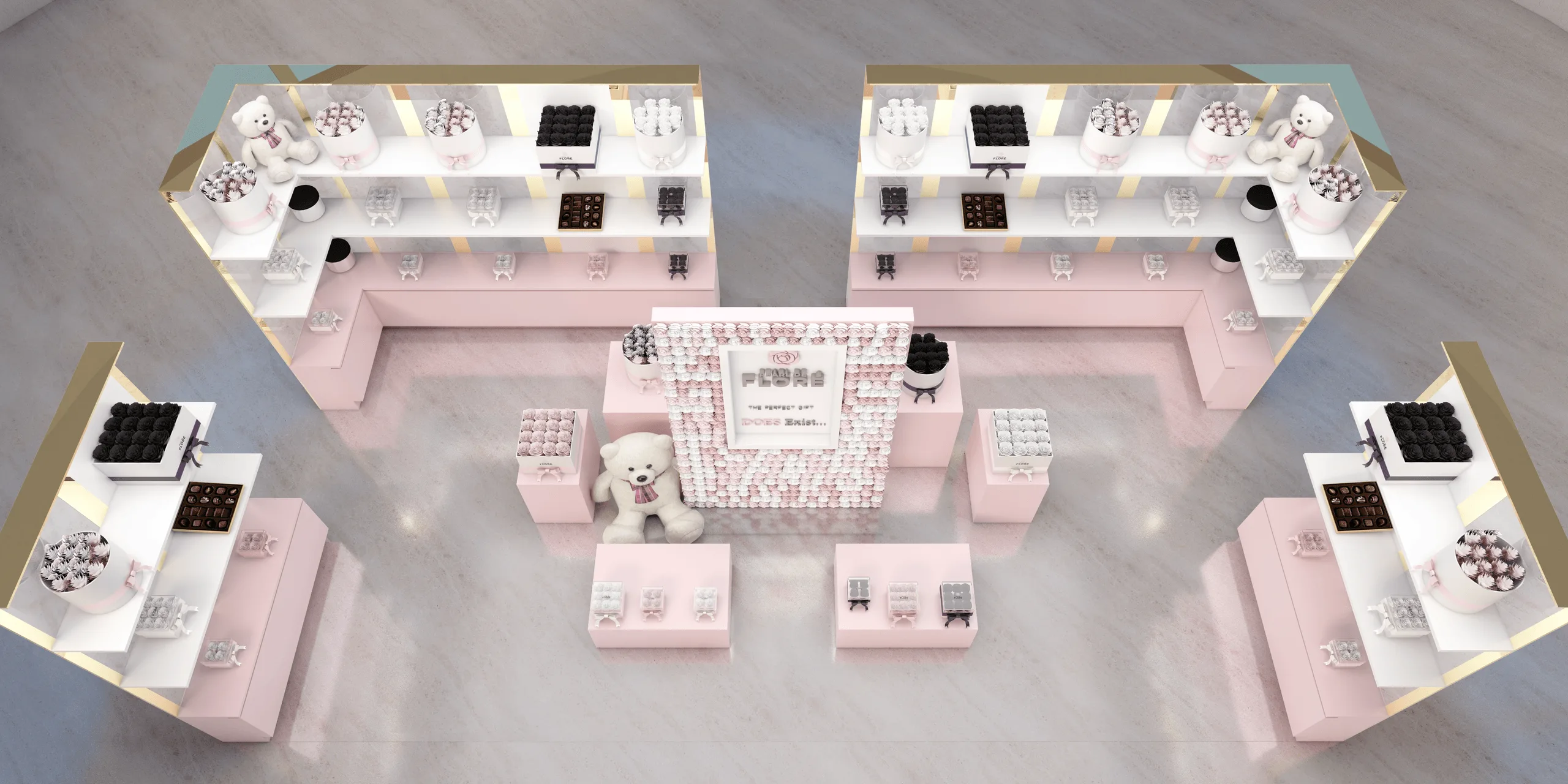 Pearl de Floré – Messestand-Design · Ansicht 3