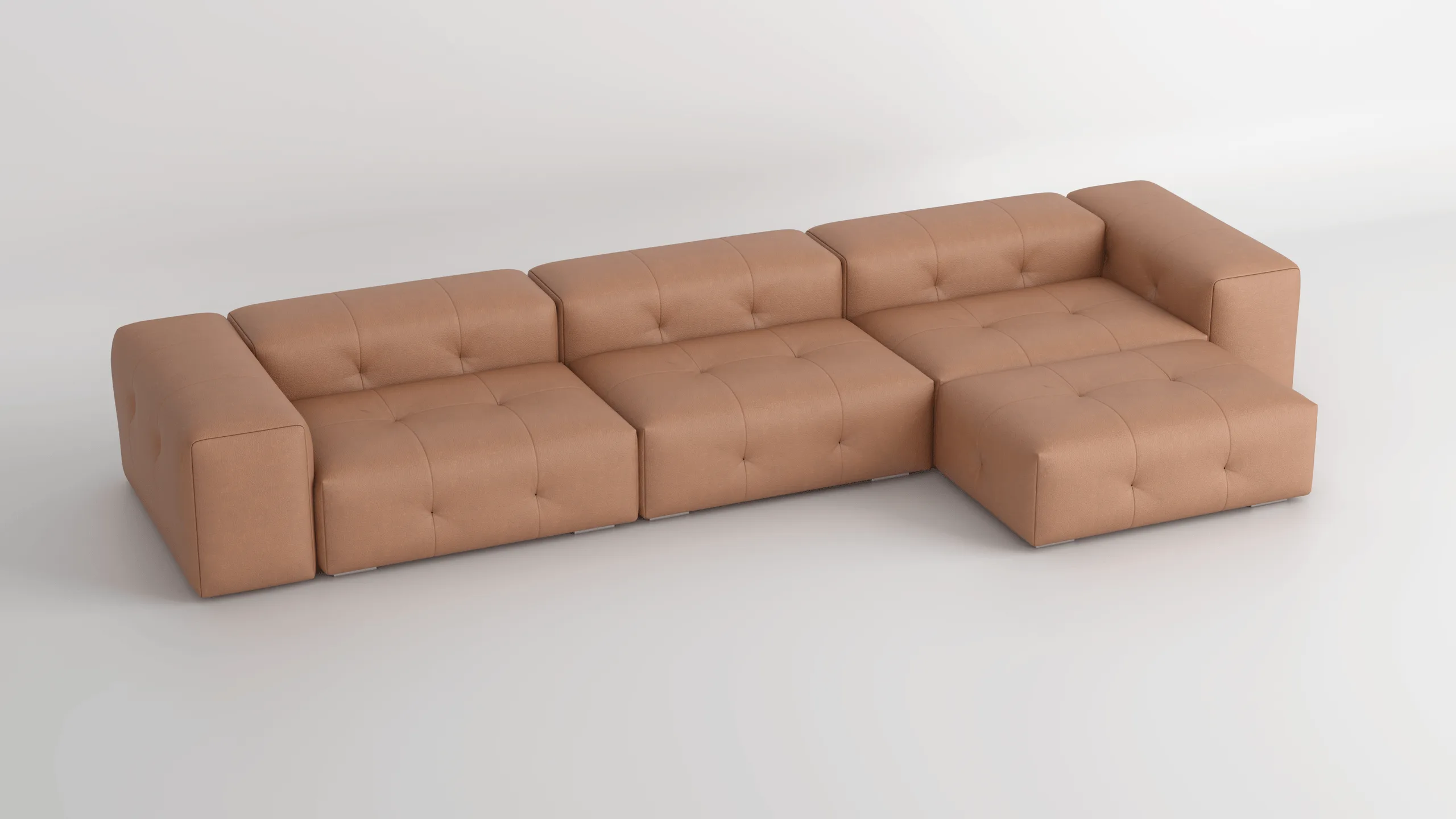 Modulares Sofa – Visualisierung von Stoff- und Materialvarianten · Ansicht 3