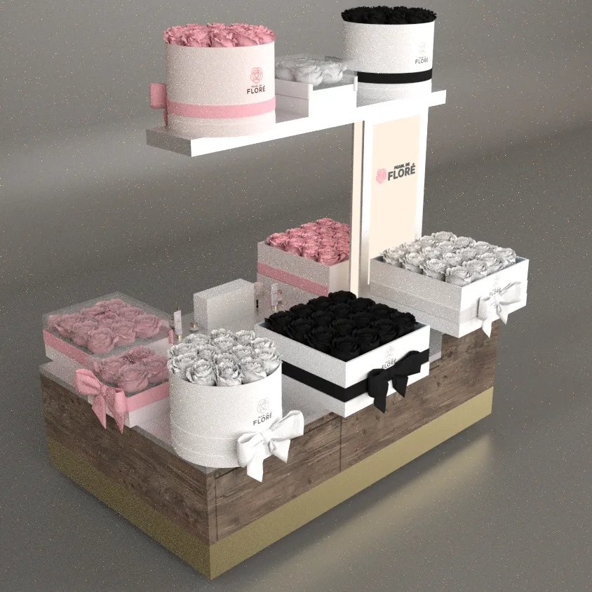 Pearl de Flore – Luxus-Retail-Kiosk-Design · Ansicht 6