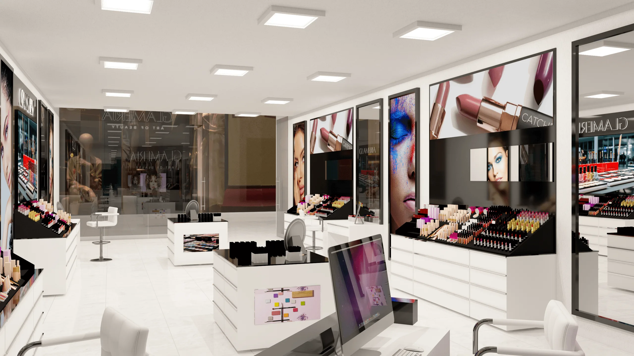 Glameria Studio – Kosmetikgeschäft im Einkaufszentrum · Ansicht 3