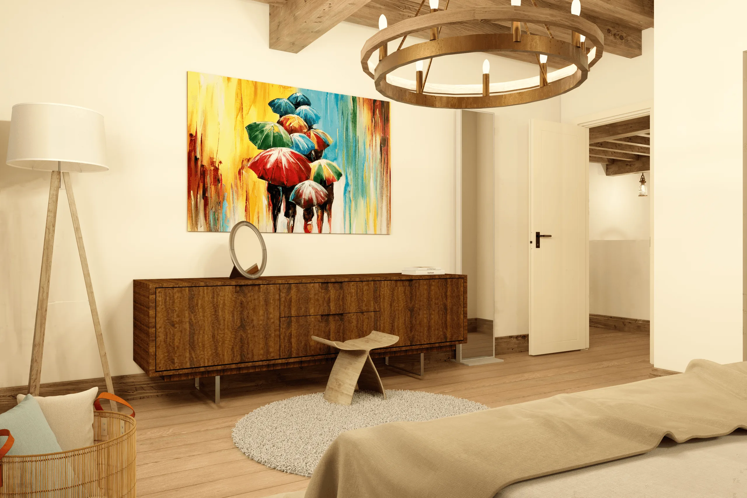 Klassisches Haus im spanisch-kolonialen Stil – Innenraumdesign