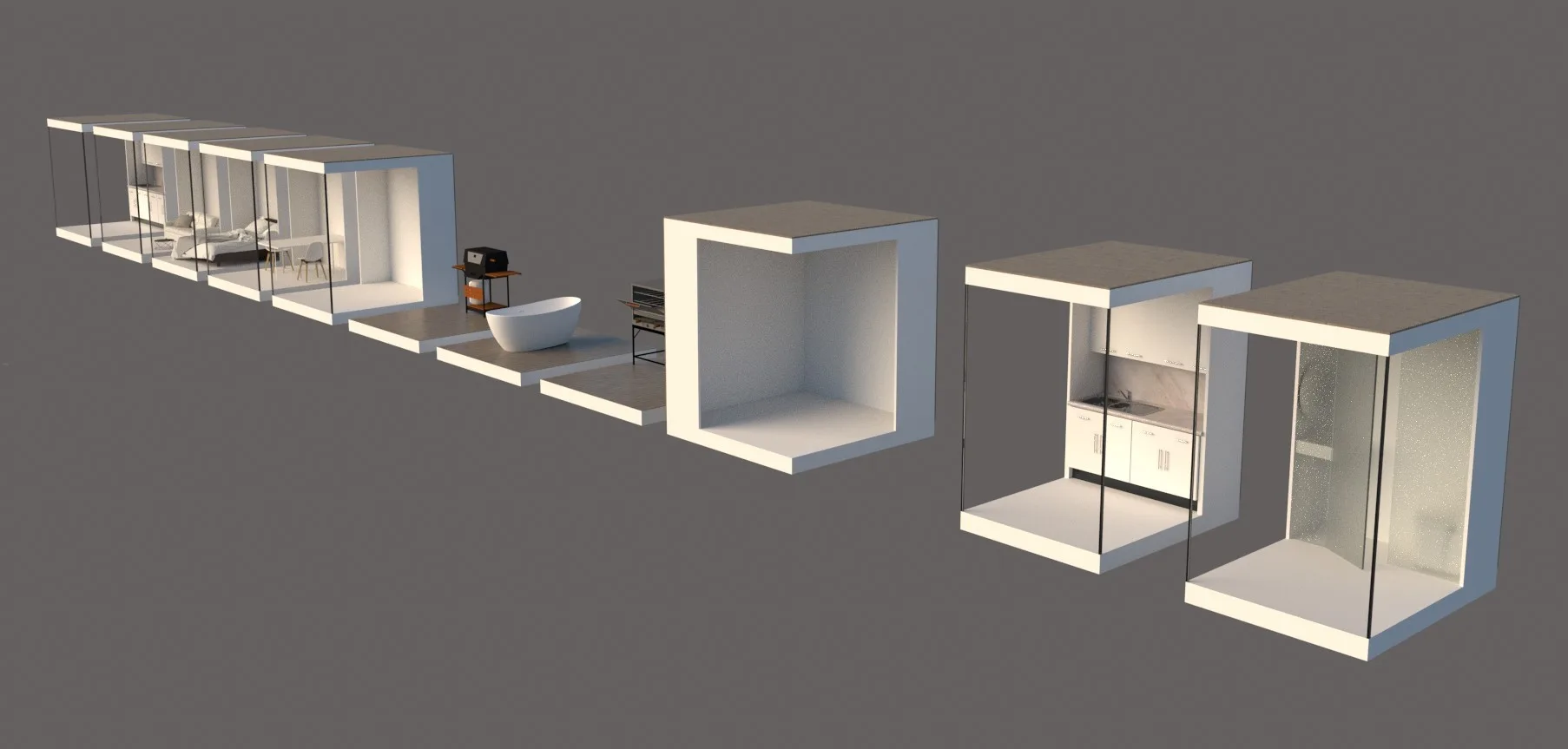Modulare Containerhäuser – Vorentwürfe · Ansicht 5