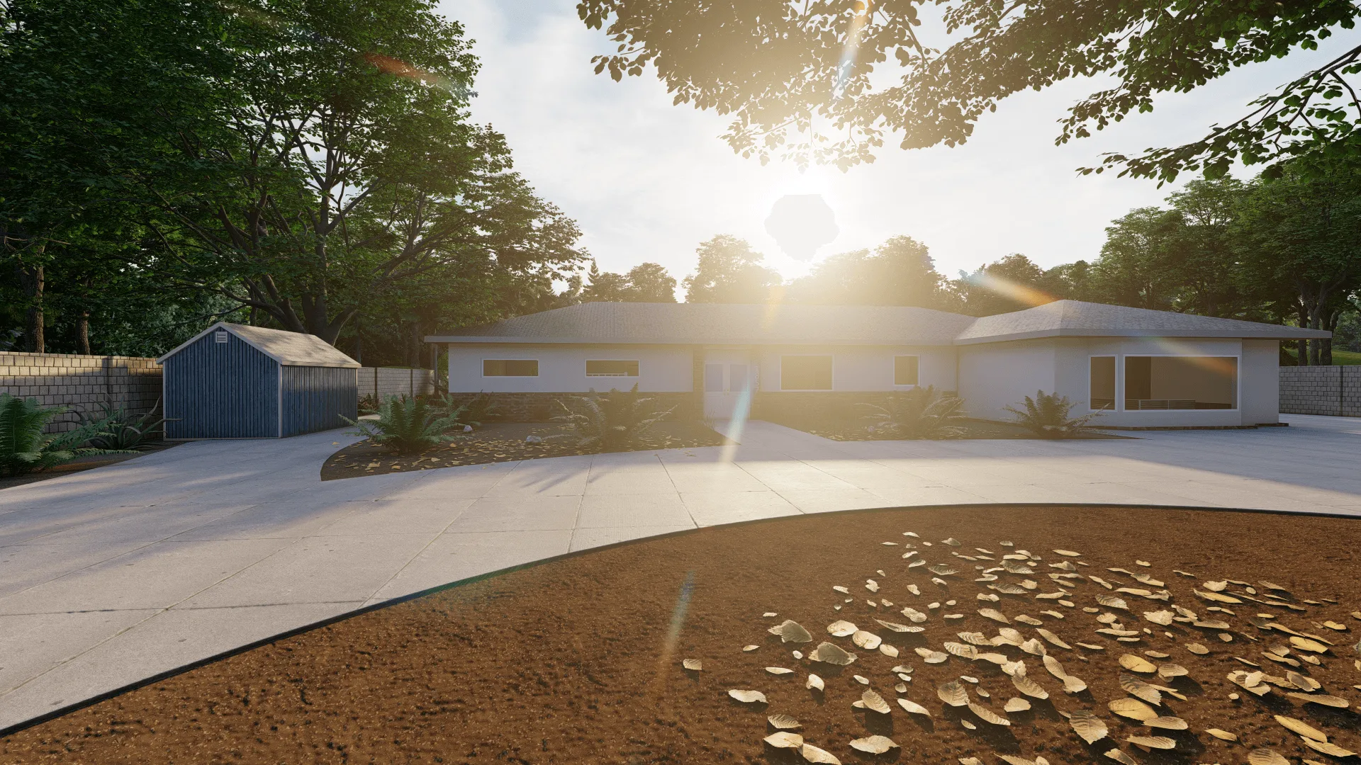 3D-Animation für Immobilien – Villa in Henderson · Ansicht 3