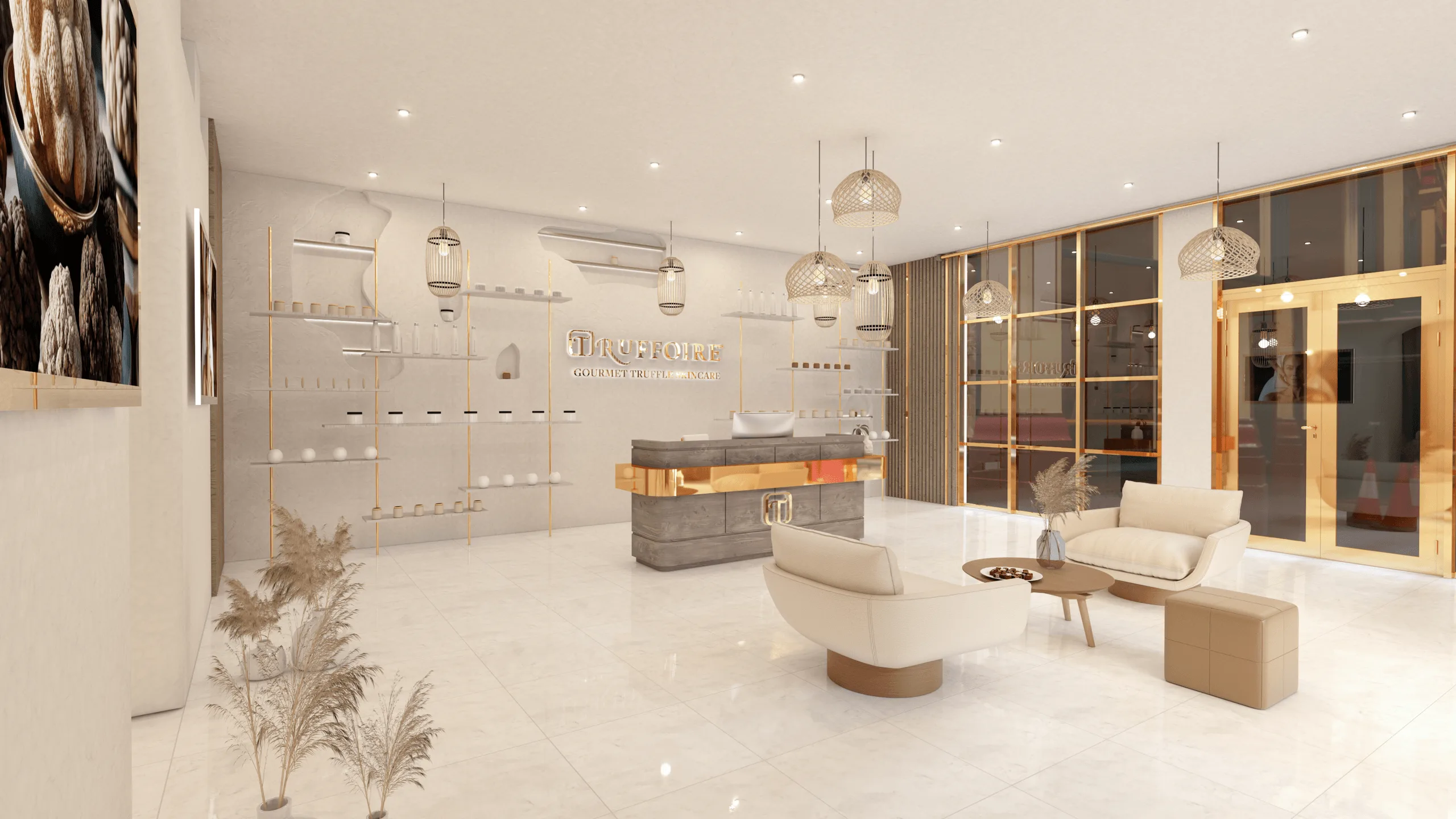 Truffoire Spa & Skincare – Innenraumdesign · Ansicht 4
