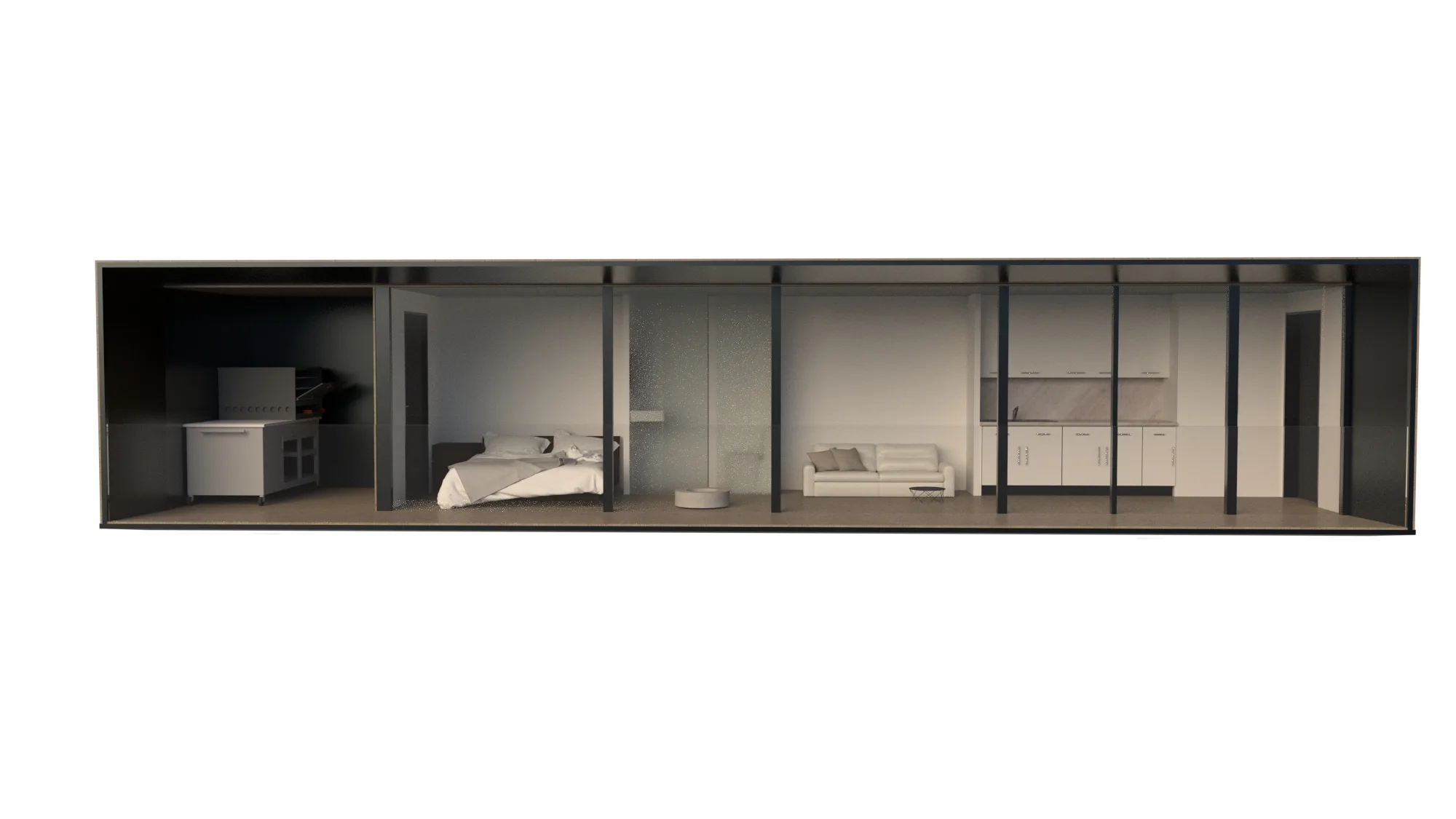 Modulare Containerhäuser – Vorentwürfe