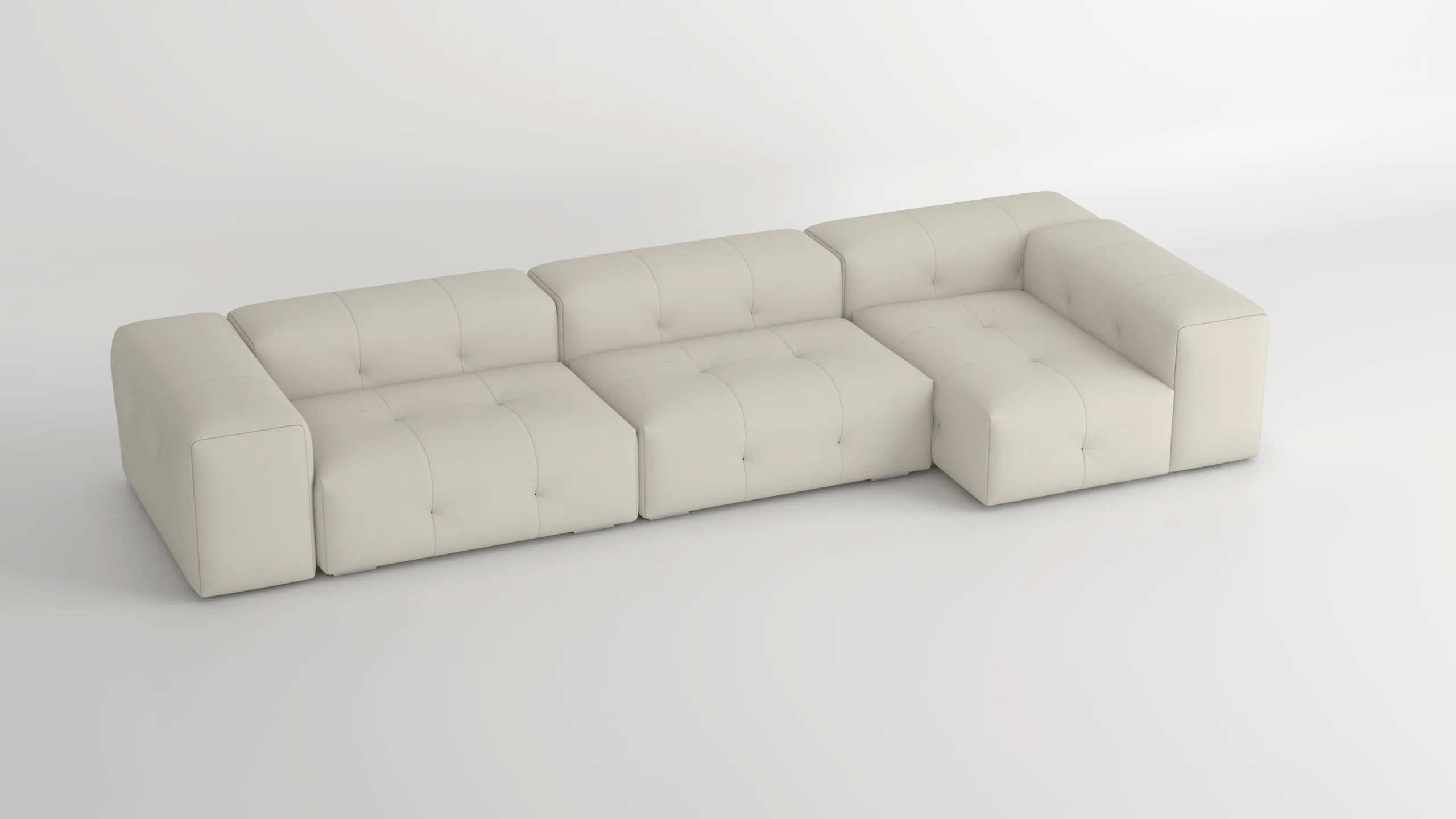 Modulares Sofa – Visualisierung von Stoff- und Materialvarianten · Ansicht 5