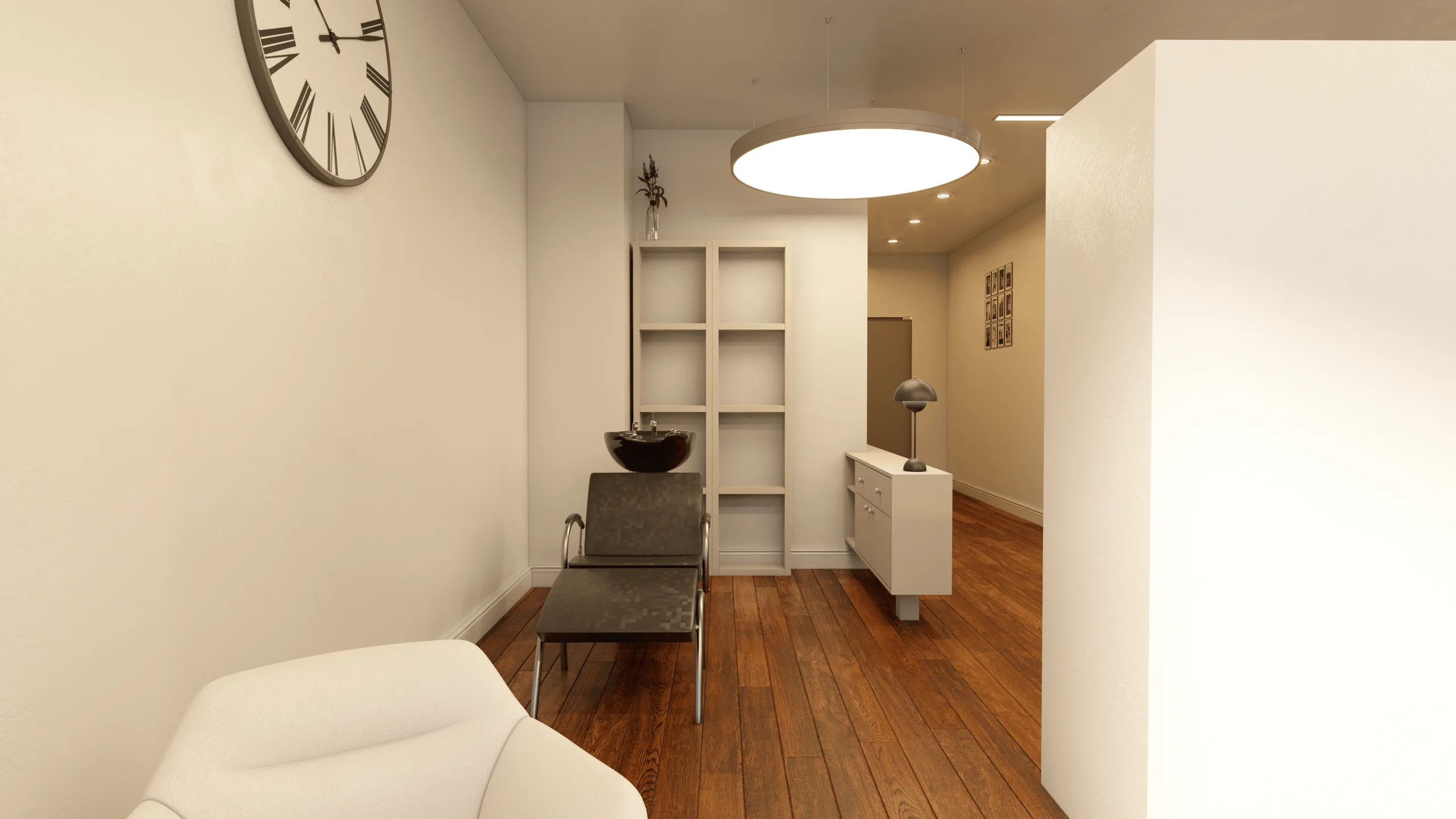 Friseursalon-Innenraumdesign