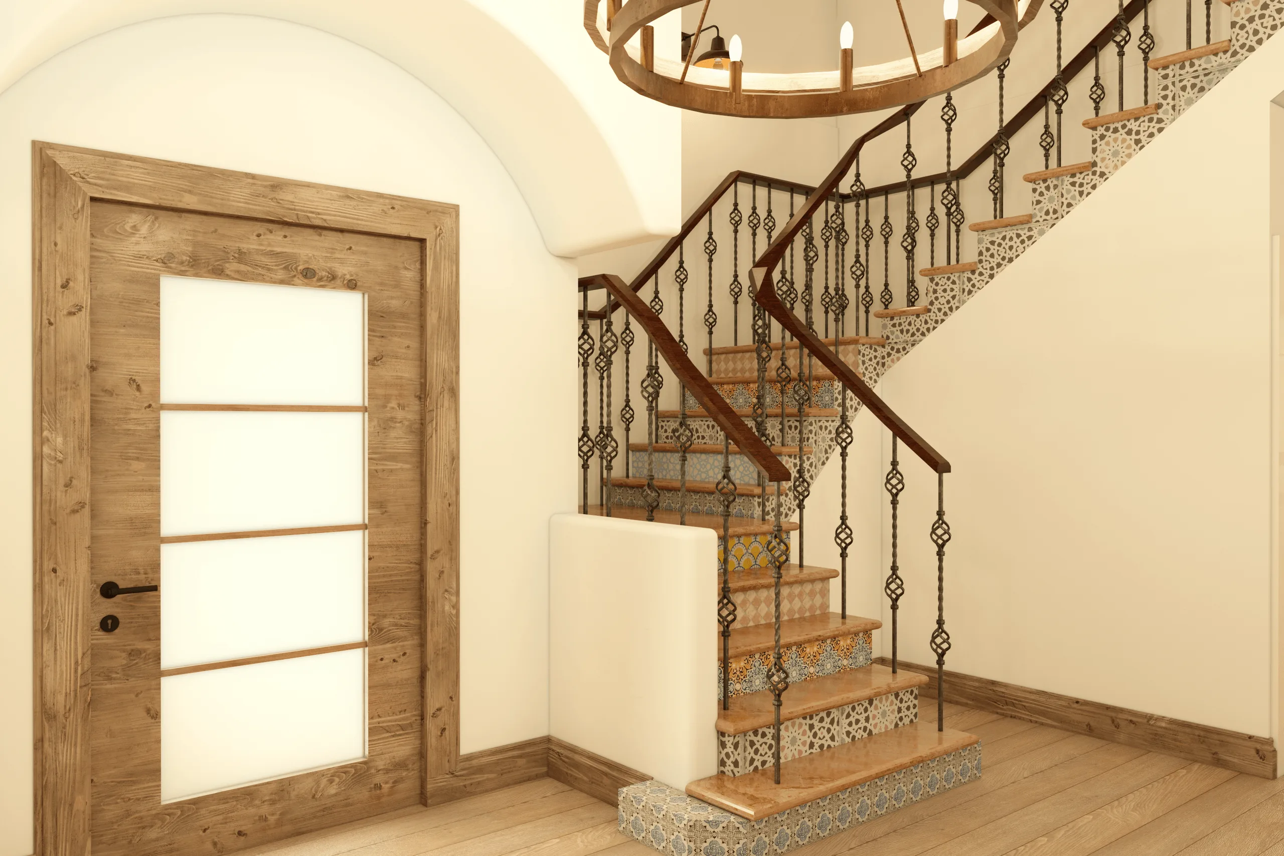Klassisches Haus im spanisch-kolonialen Stil – Innenraumdesign