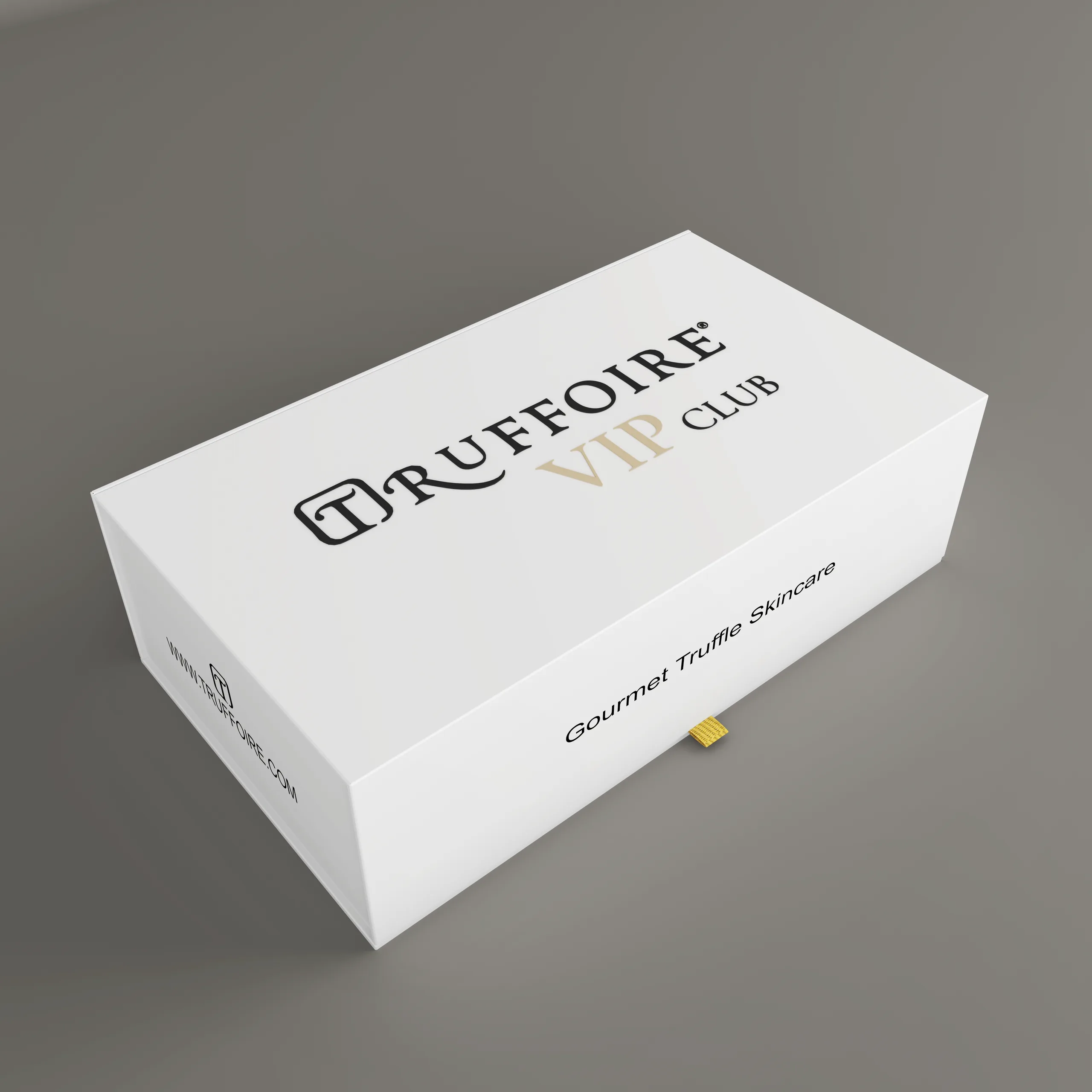 Truffoire VIP Club – Geschenkbox-Visualisierung · Ansicht 1