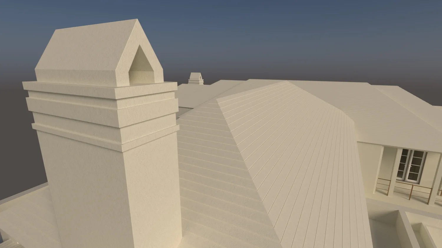 Architektonisches Basismodell eines Wohnhauses