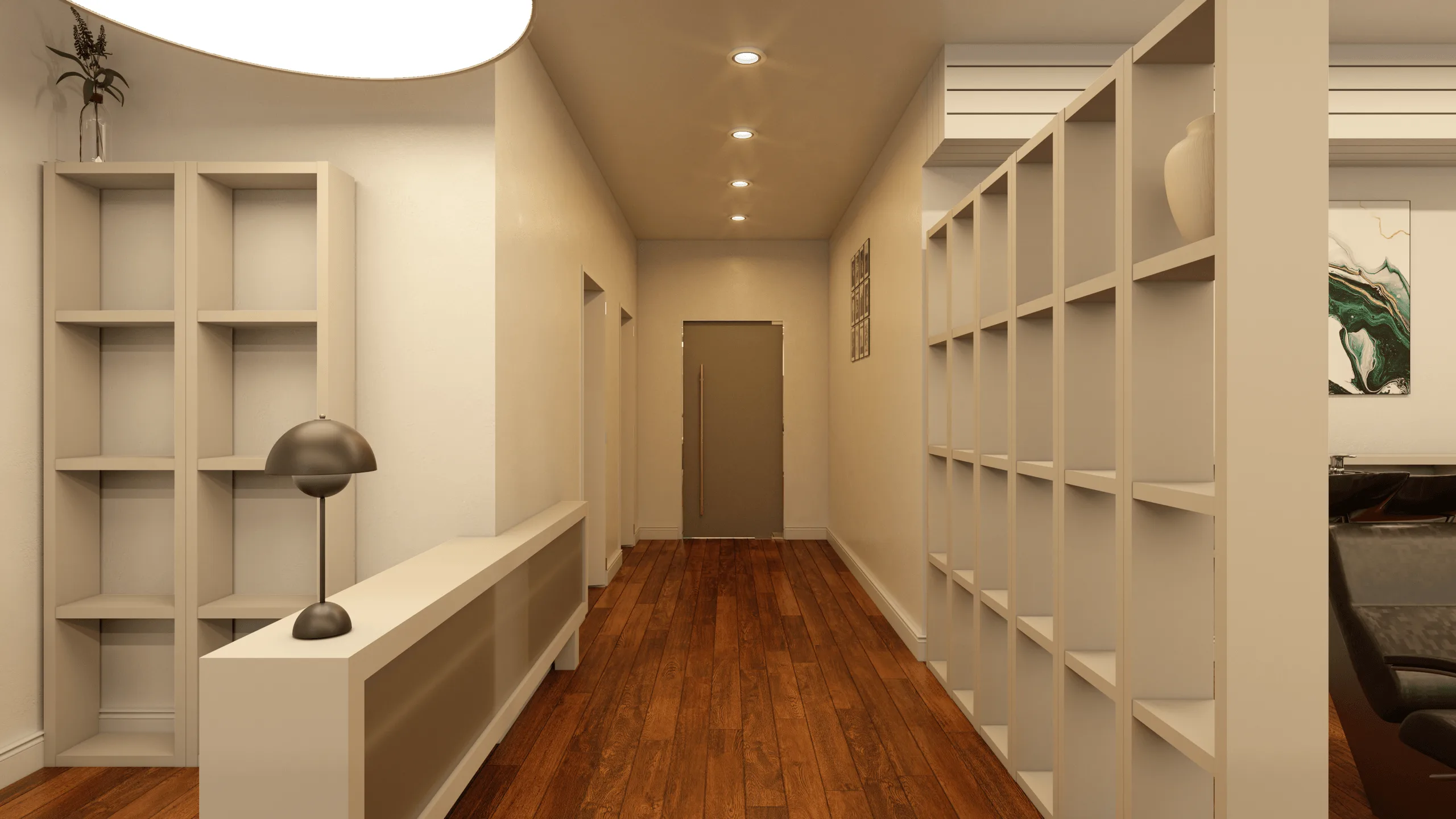 Friseursalon-Innenraumdesign