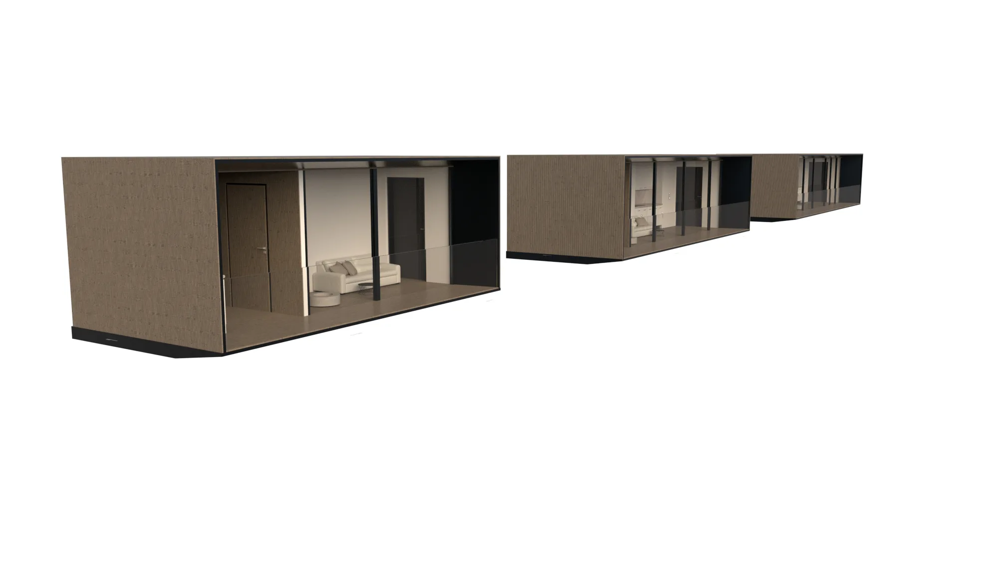 Modulare Containerhäuser – Vorentwürfe