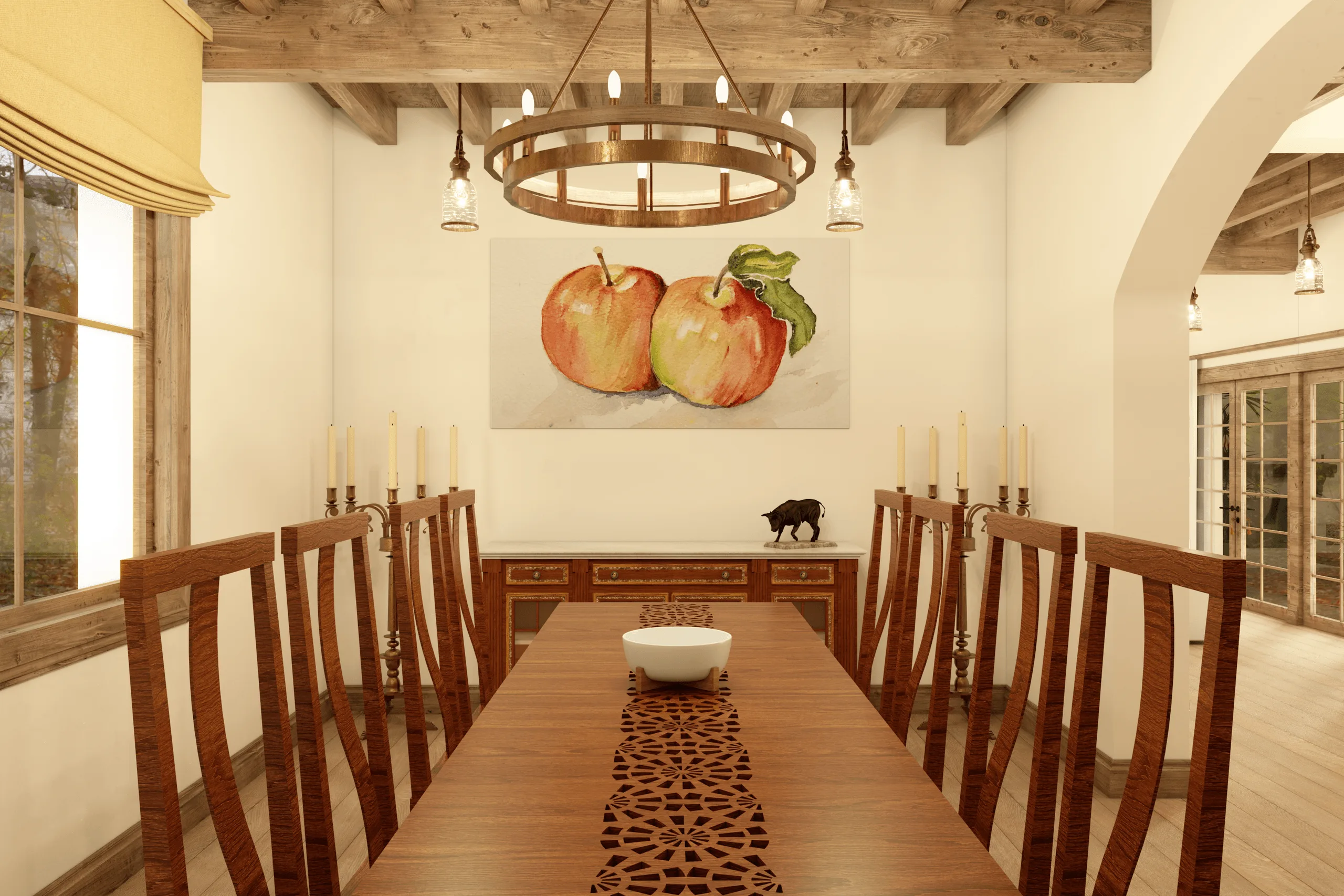 Klassisches Haus im spanisch-kolonialen Stil – Innenraumdesign